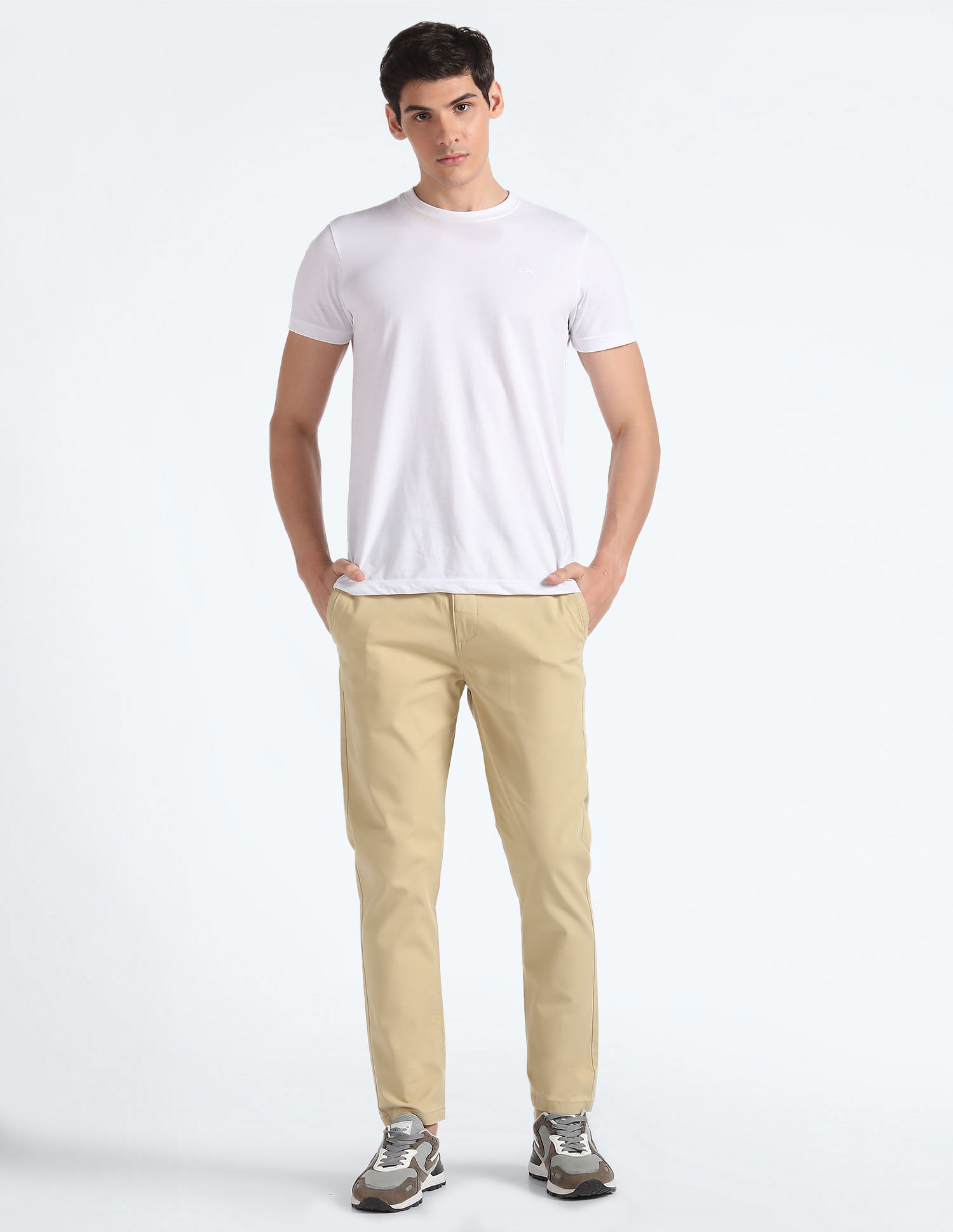 Flying Machine Slash Slim Tapered Twill Trousers