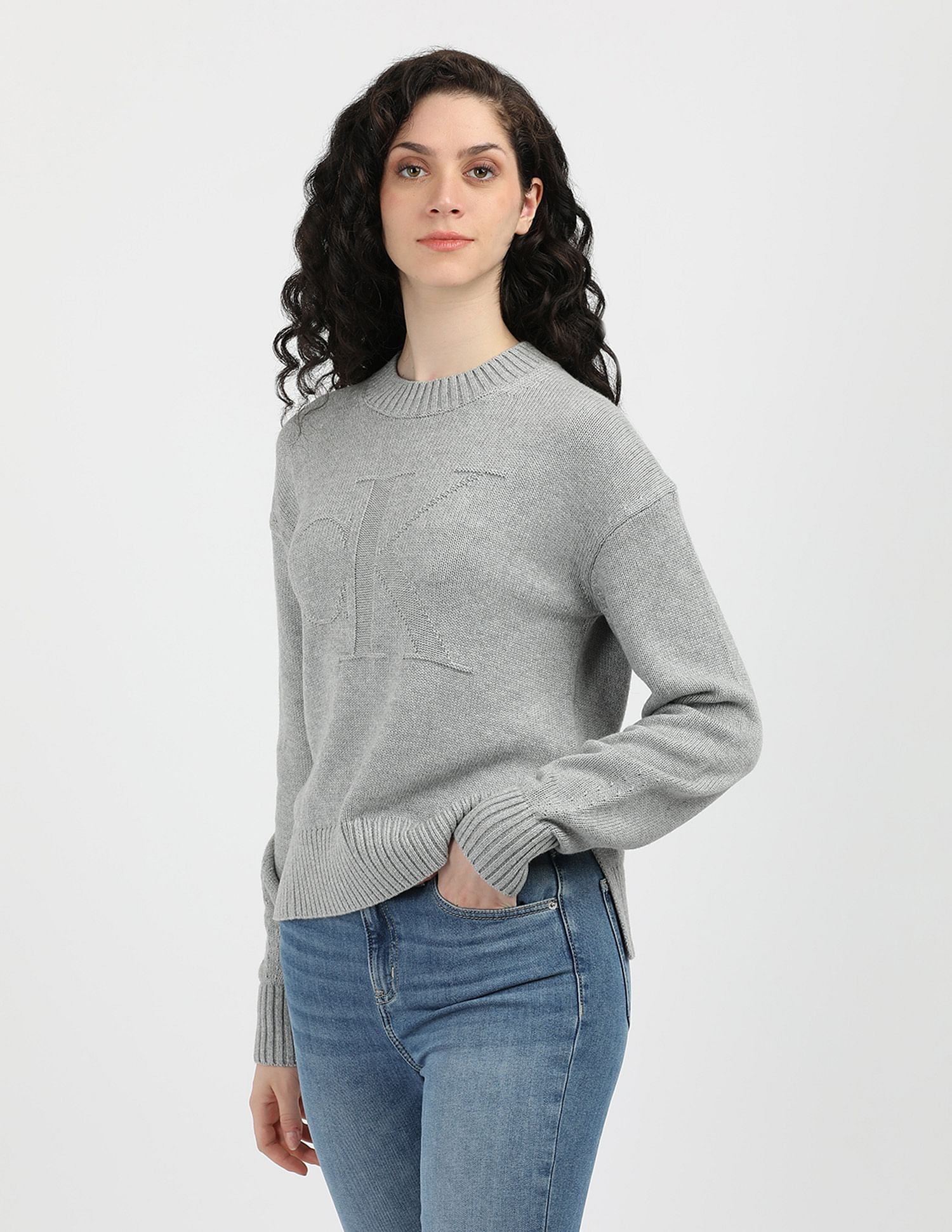 Calvin Klein Jeans Intarsia Loose Sweater