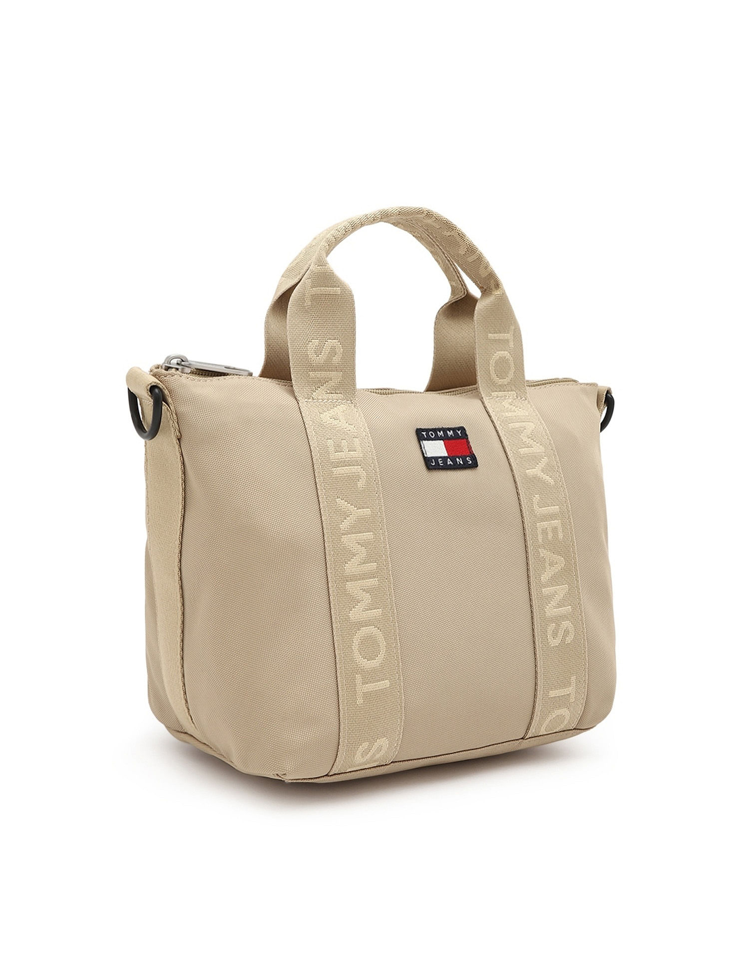 Tommy Hilfiger Solid Polyester Tote Bag