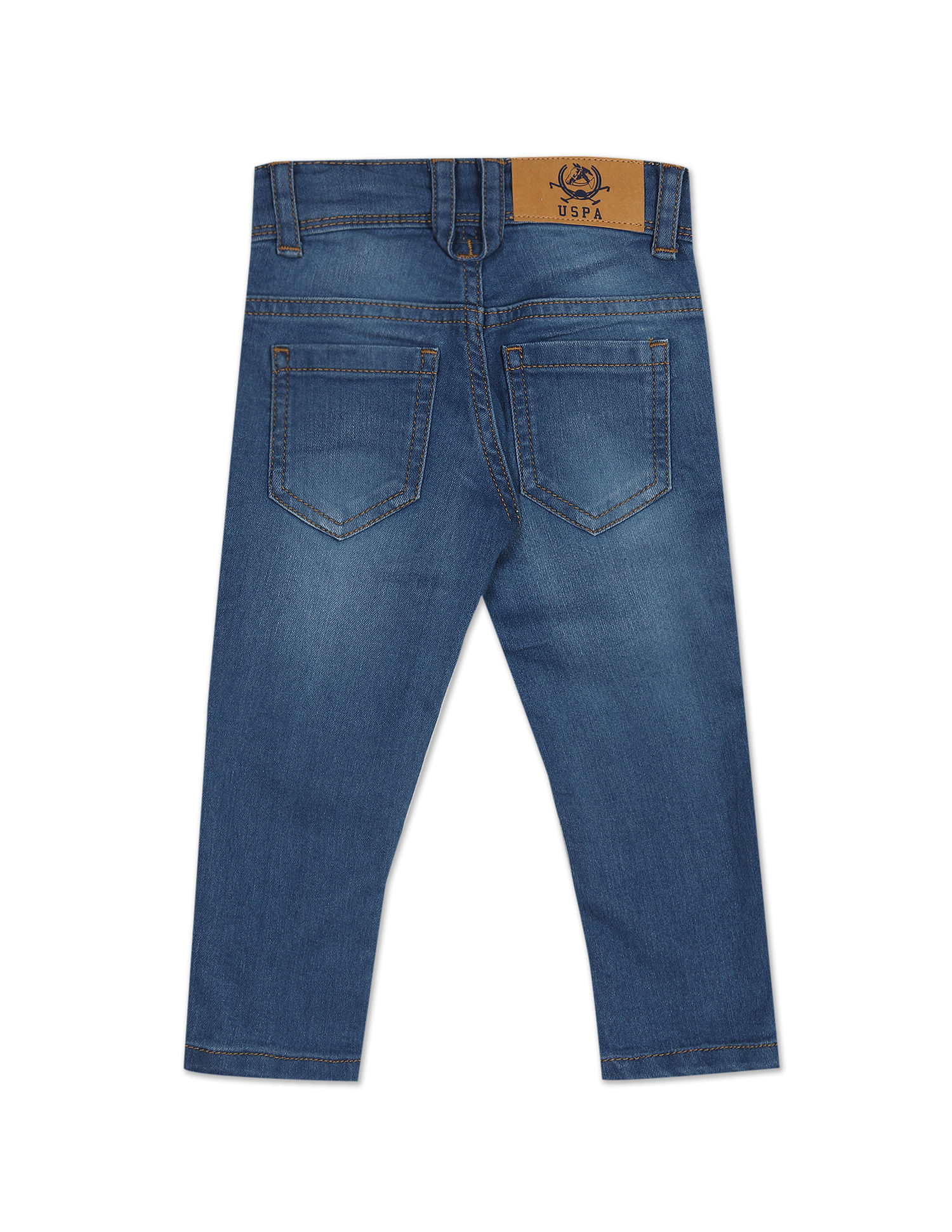 Buy U.S. Polo Assn. Kids Laser Brand Print Dark Wash Jeans - NNNOW.com