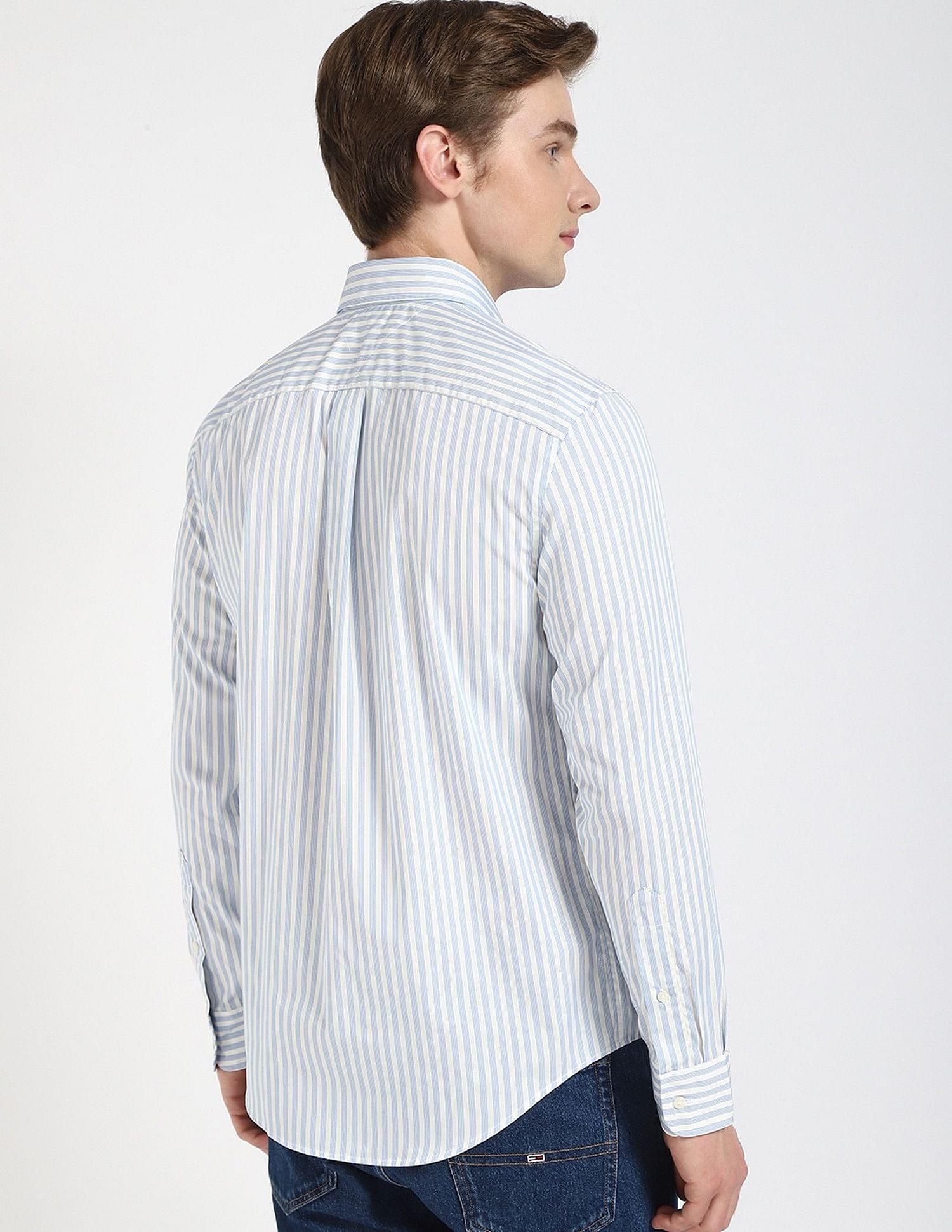 Tommy Hilfiger Striped Regular-Fit Poplin Shirt