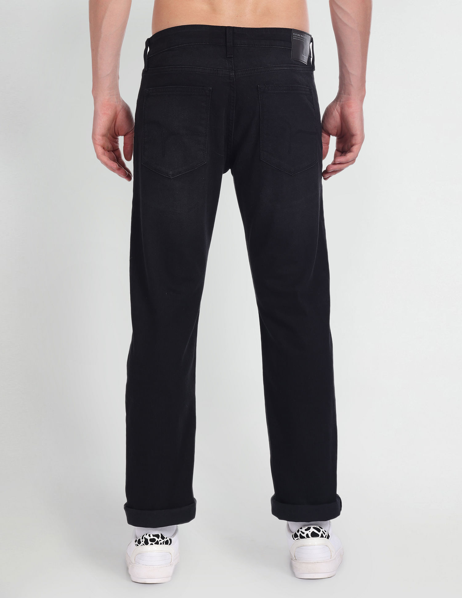 Flying Machine Slim Straight Fit Stone Wash Jeans
