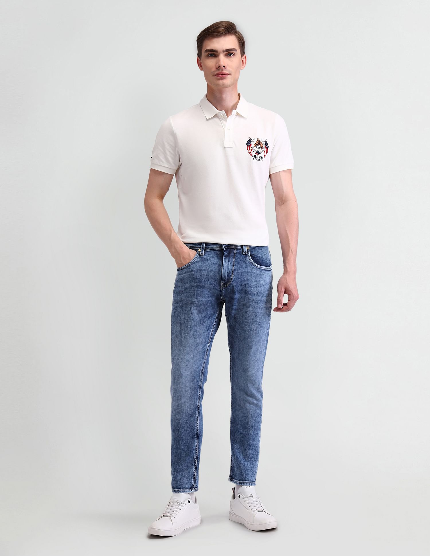 U.S. Polo Assn. Denim Co. Henry Tapered Cropped Fit Jeans