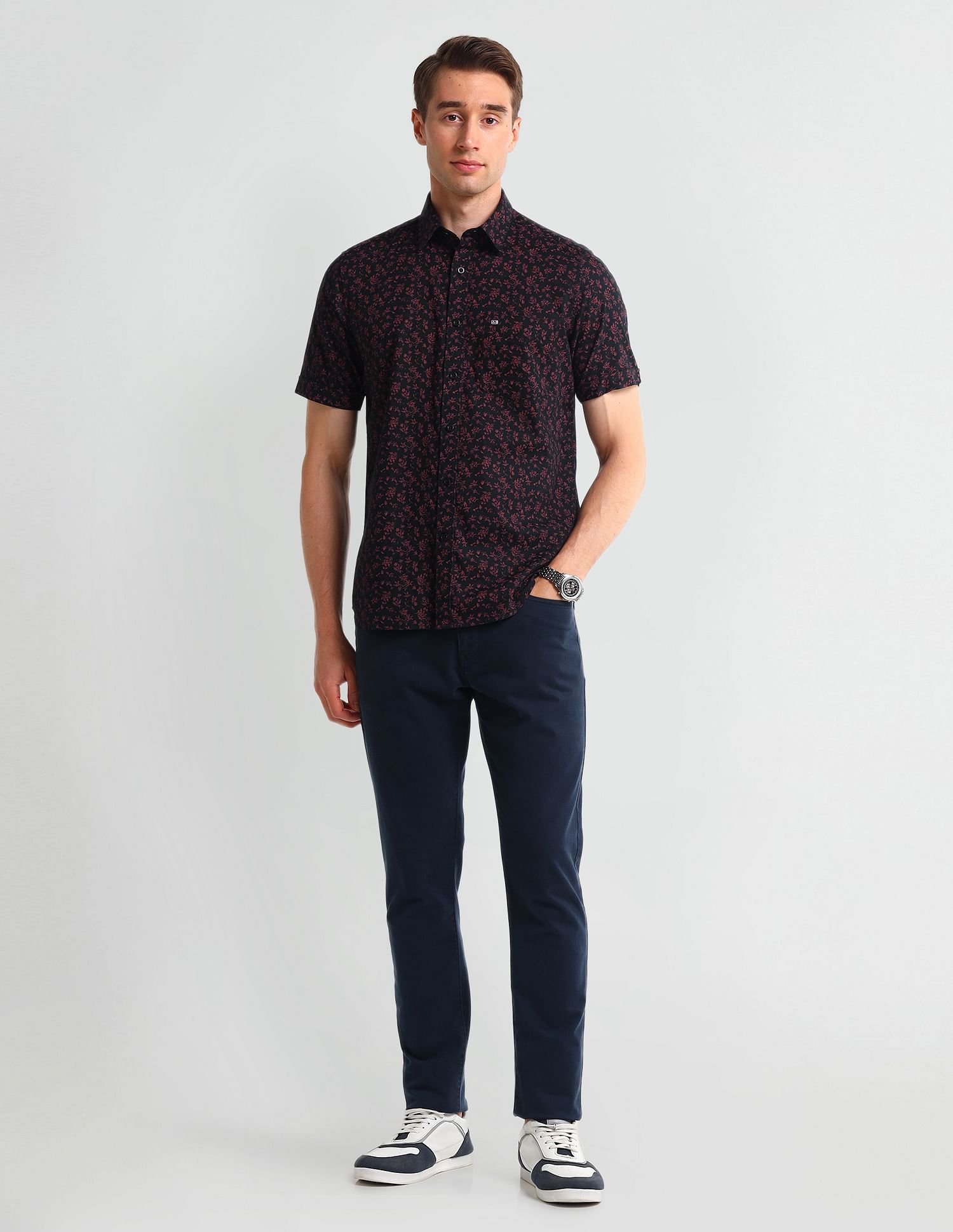 Arrow Sport Liberty Classic Fit Floral Print Shirt
