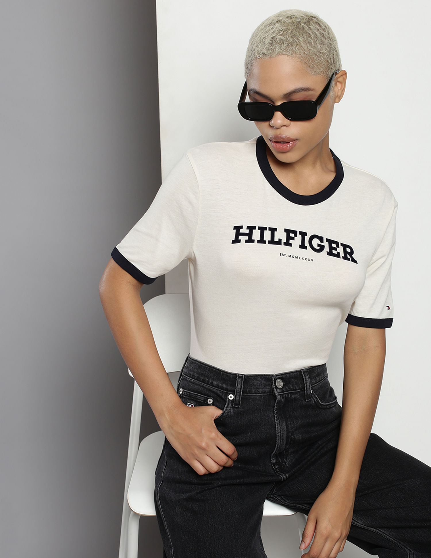 Tommy Hilfiger Monotype Flock Regenerative Cotton T-Shirt