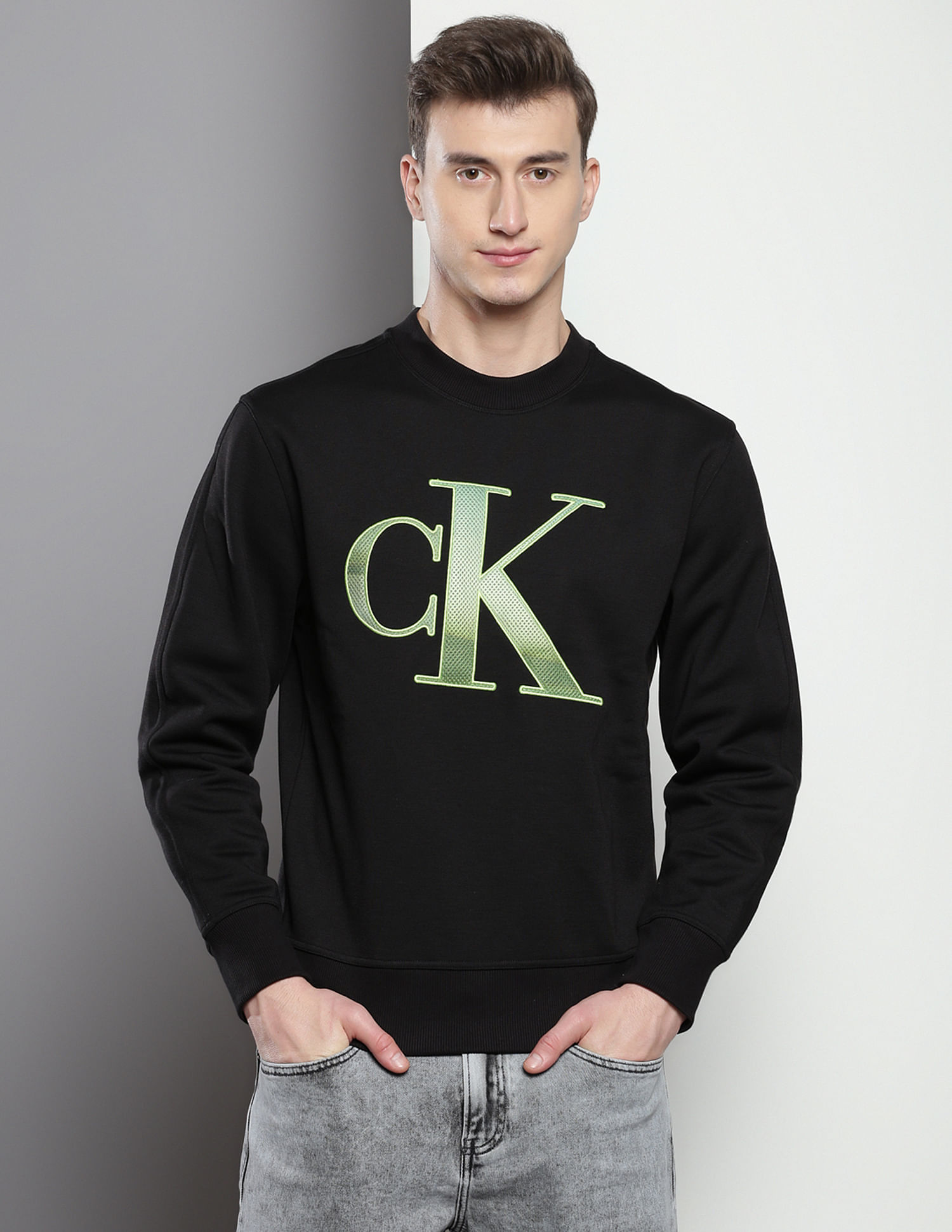 Calvin Klein Monogram Crew Neck Sweatshirt