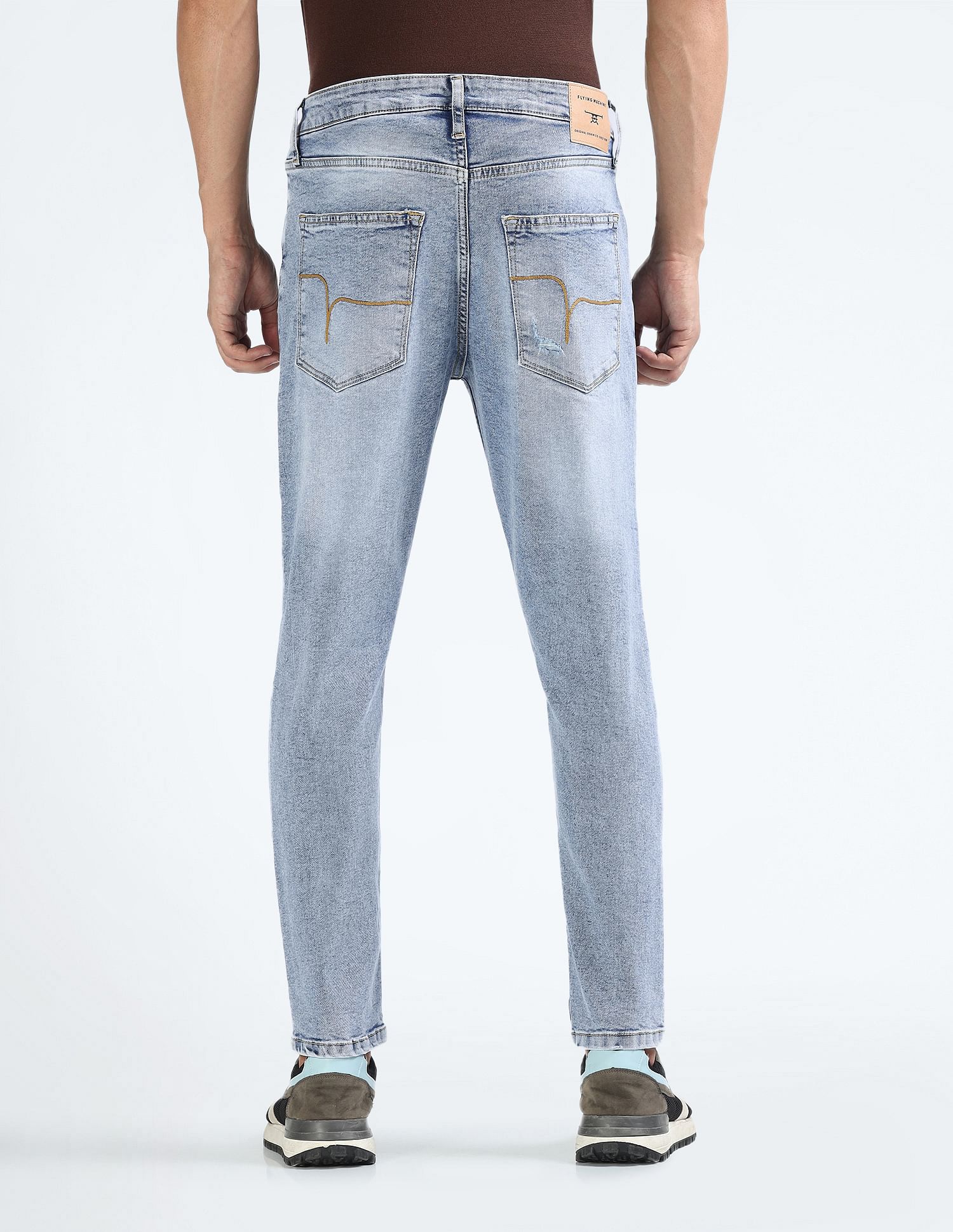 Flying Machine Mankle Tapered Fit Mid Rise Jeans