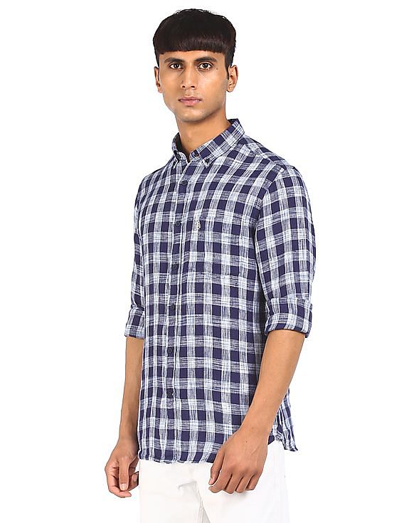 U.S. Polo Assn. Button Down Collar Linen Casual Shirt