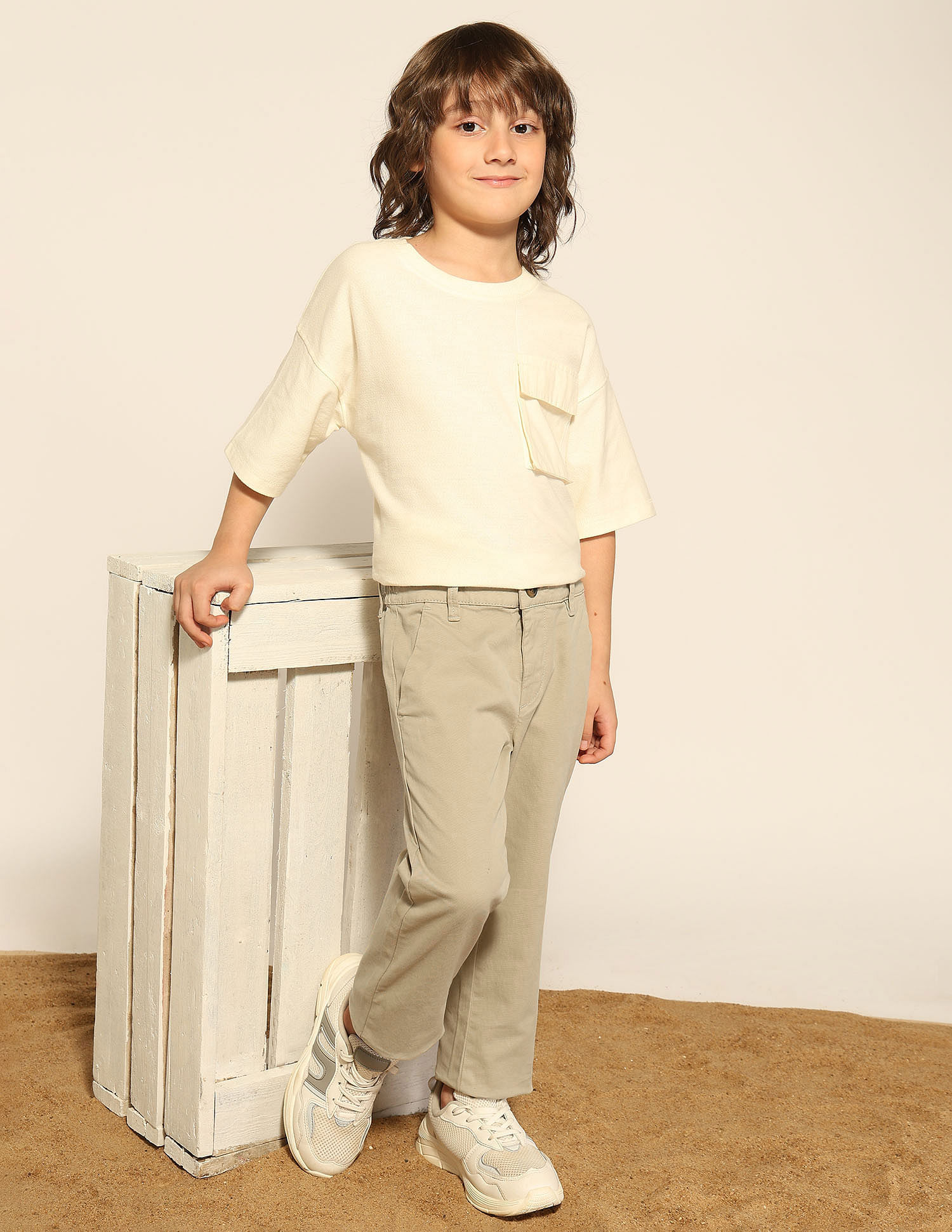 U.S. Polo Assn. Kids Boys Pure Cotton Twill Trousers
