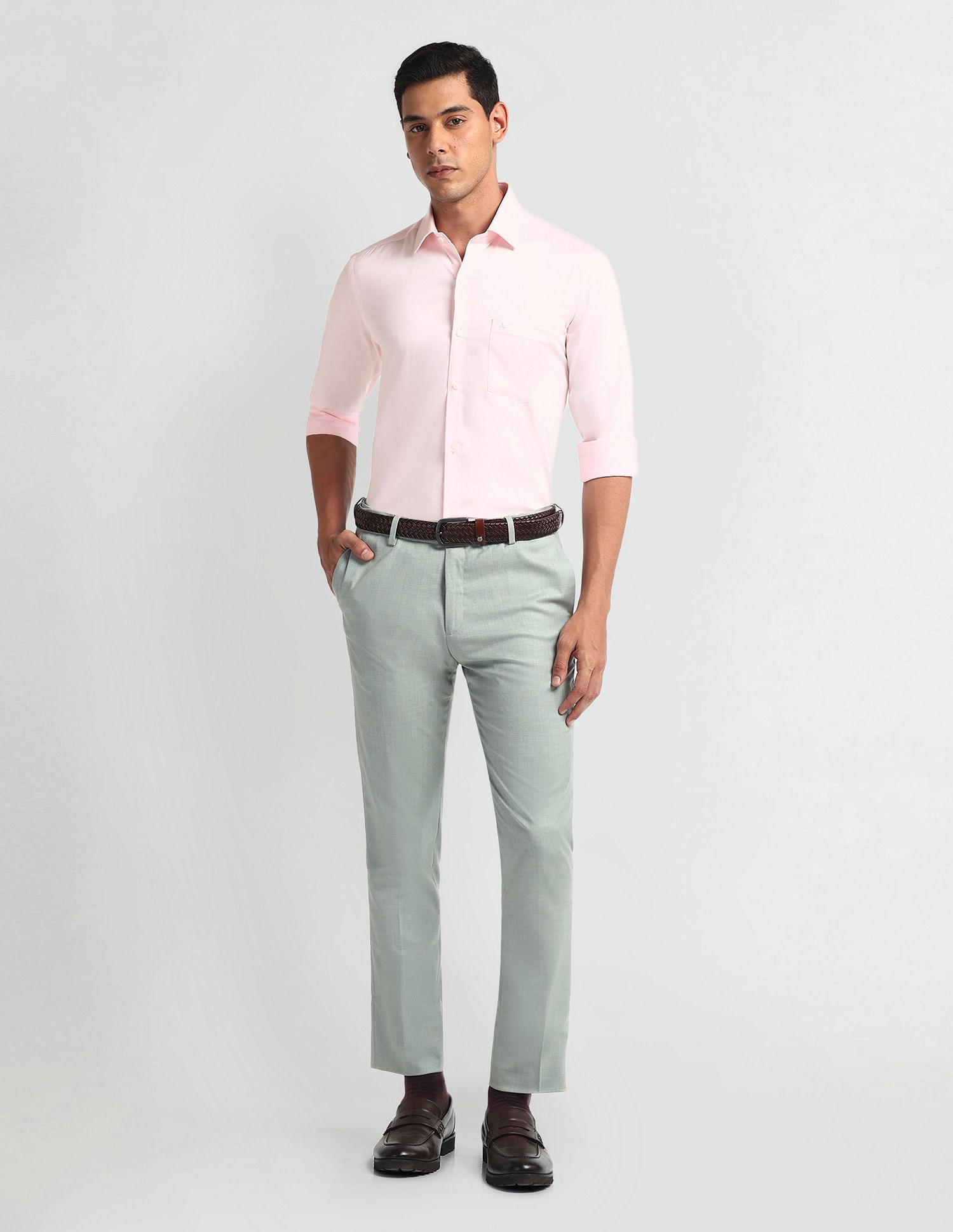 Arrow Manhattan Slim Fit Cotton Shirt