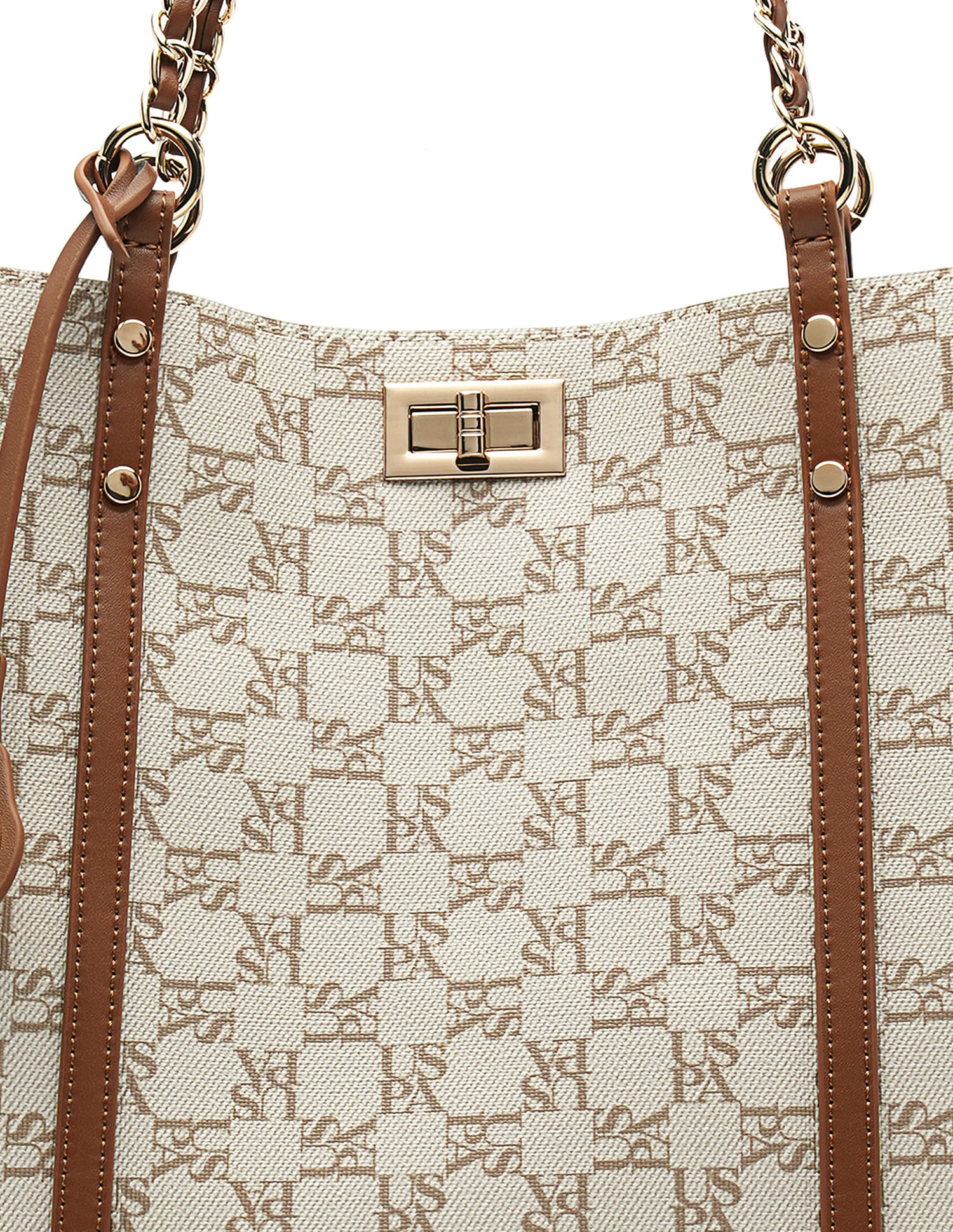 U.S. Polo Assn. Kylie Monogram Tote Bag