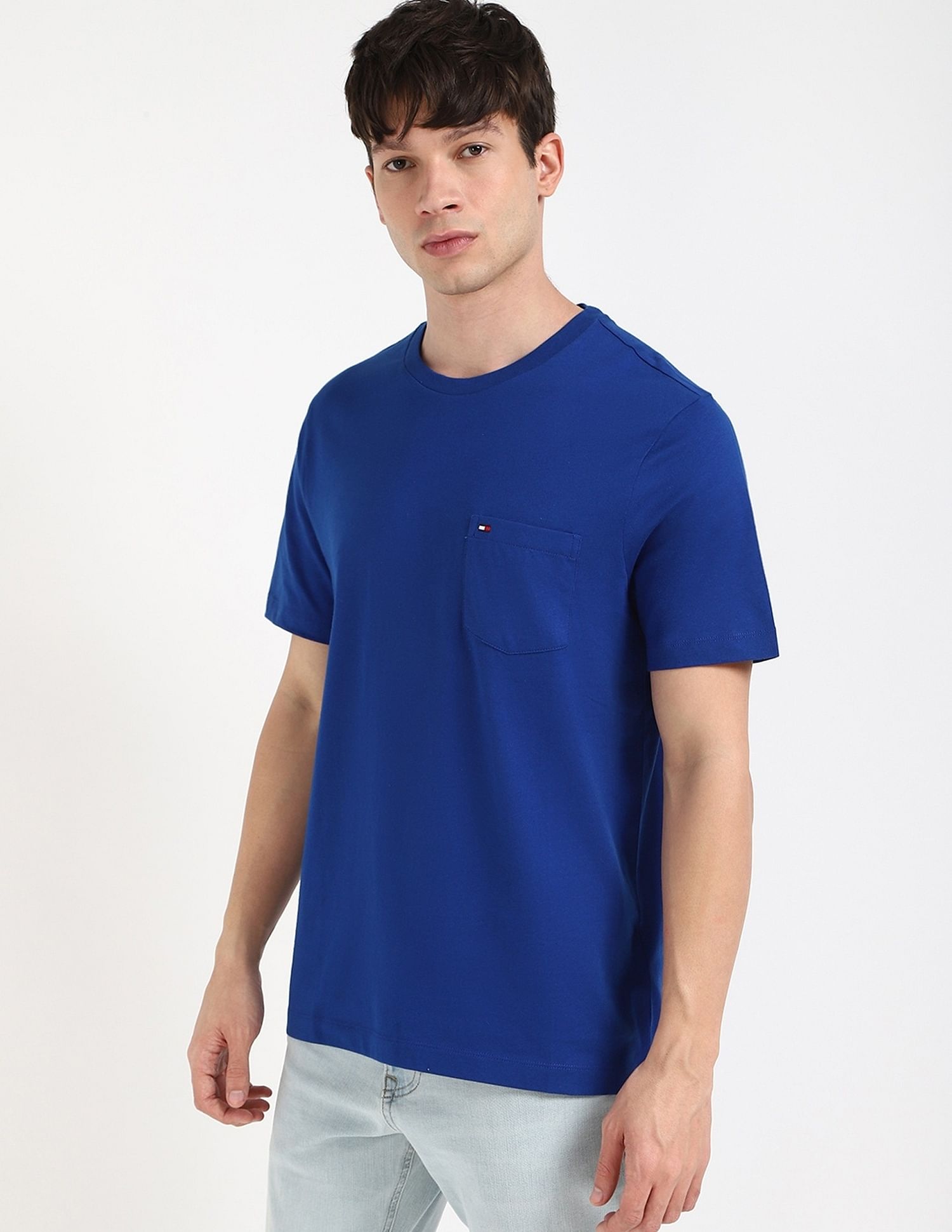 Tommy Hilfiger Solid Regular-Fit Cotton T-Shirt