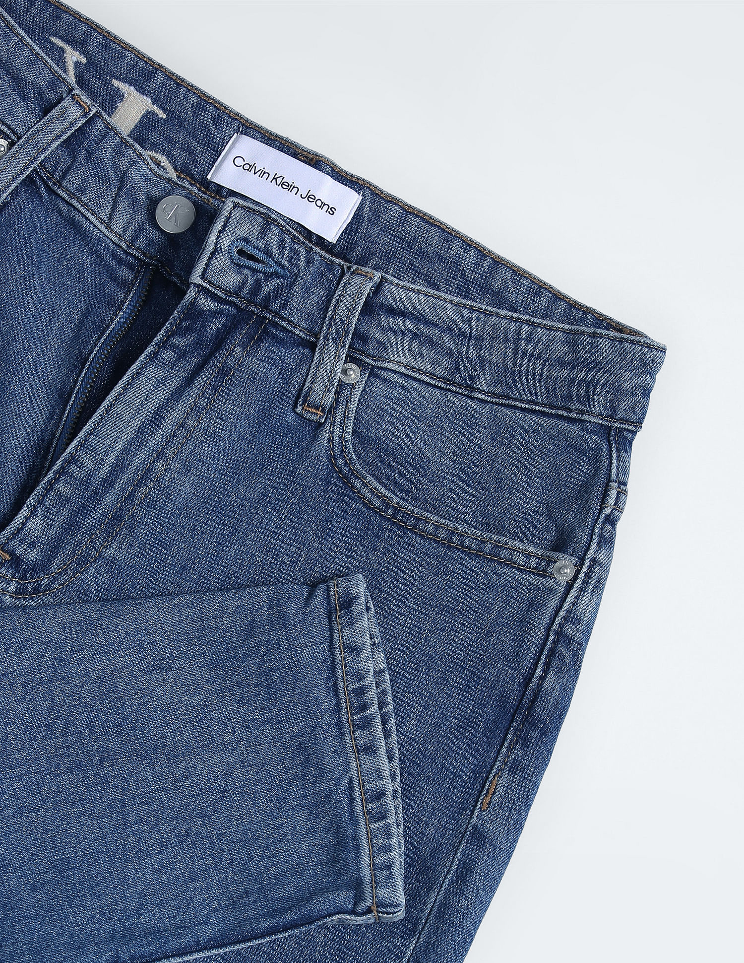 Calvin Klein Mid Rise Mom Fit Jeans