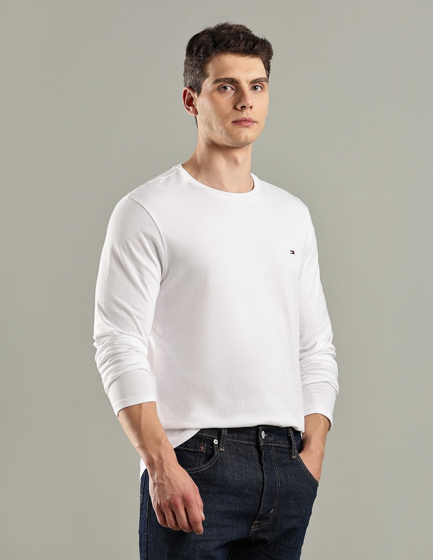 Tommy Hilfiger Solid Regular-Fit Cotton T-Shirt