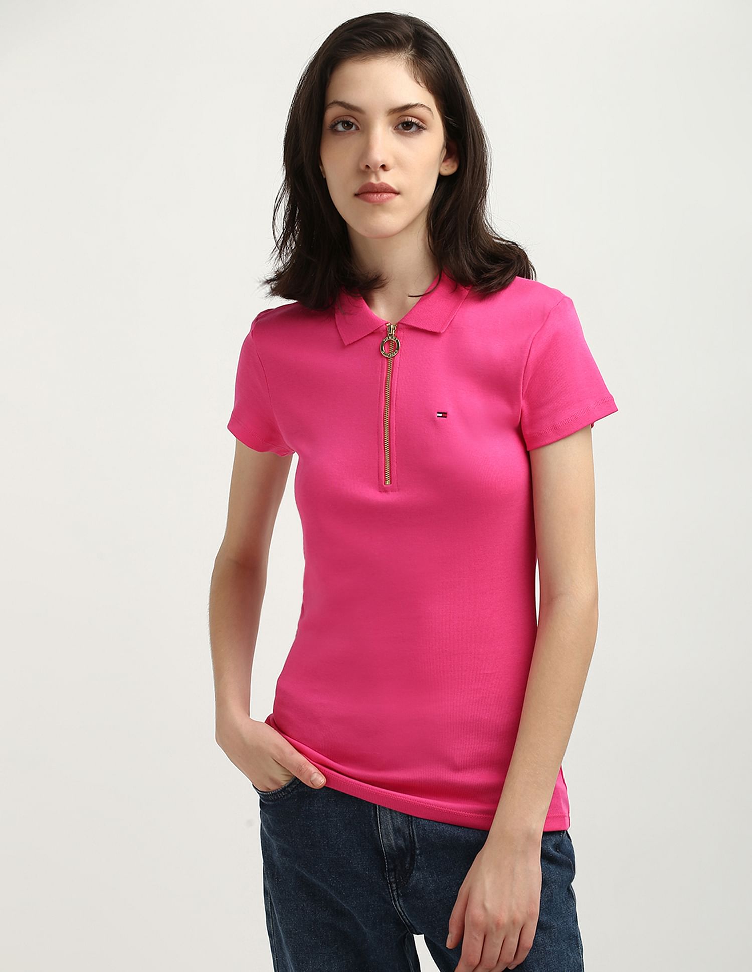 Tommy Hilfiger Mango Slim Zip Polo Shirt