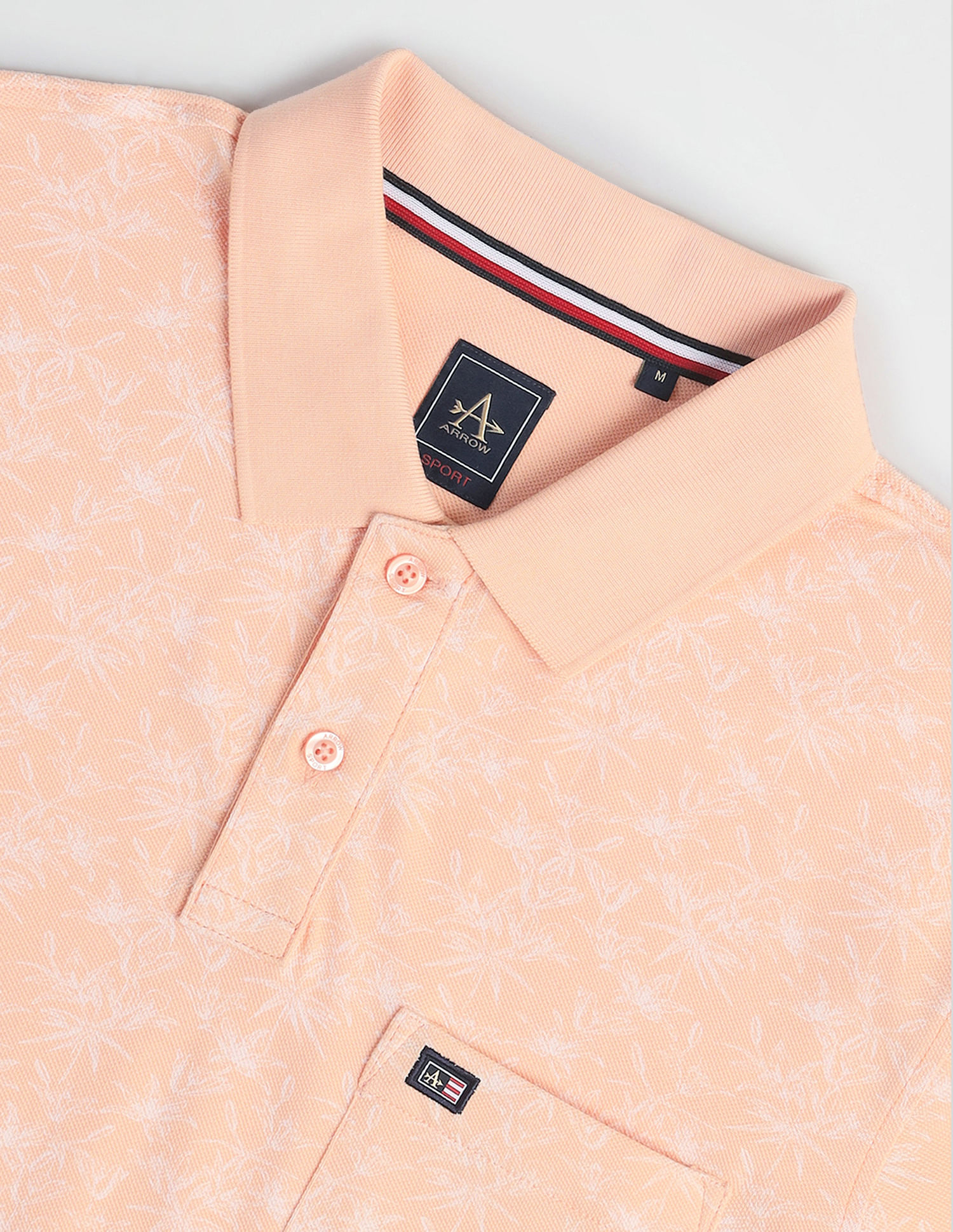 Arrow Sports Tropical Print Regular Polo Shirt