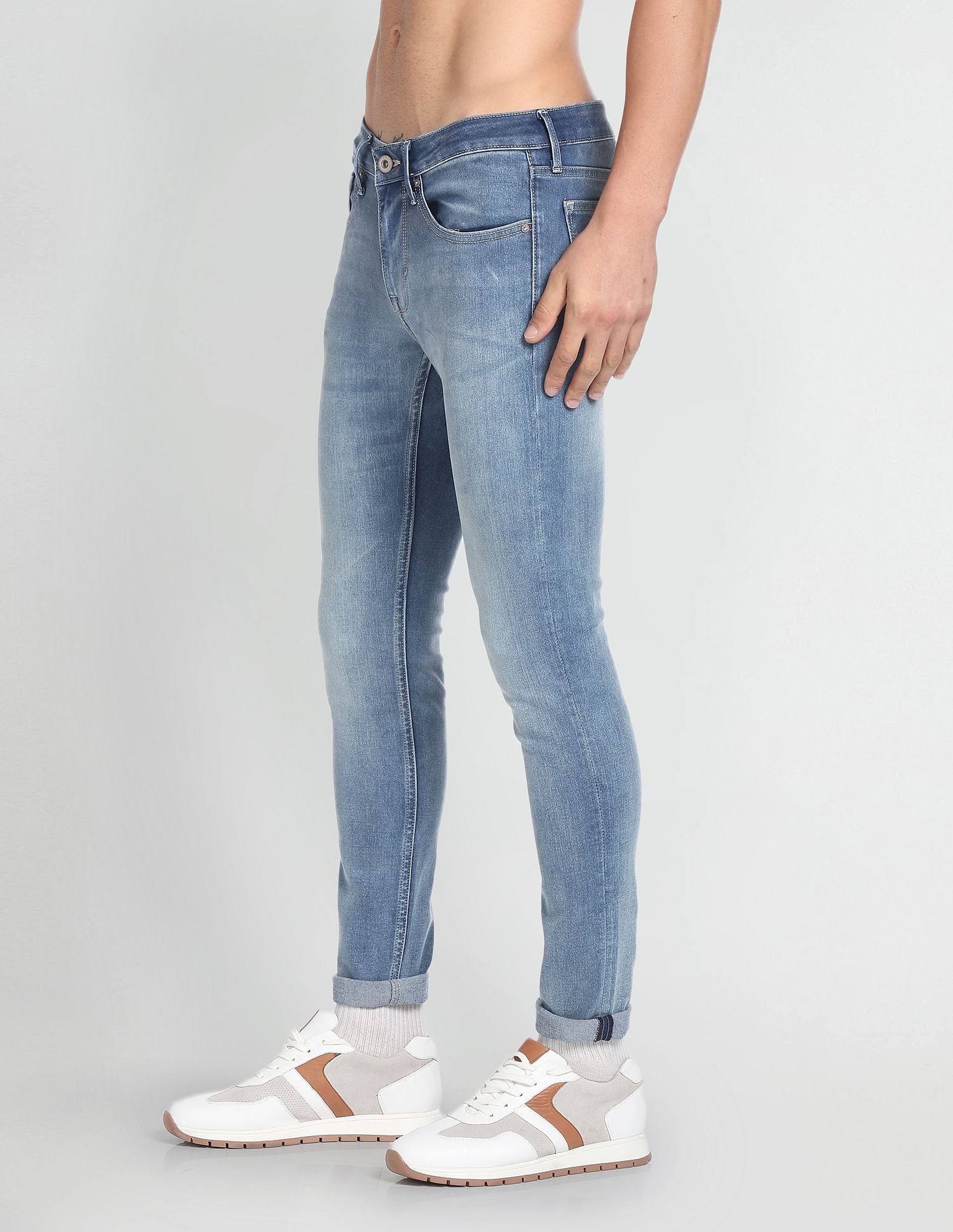 Flying Machine Super Skinny Fit Low Rise Jeans