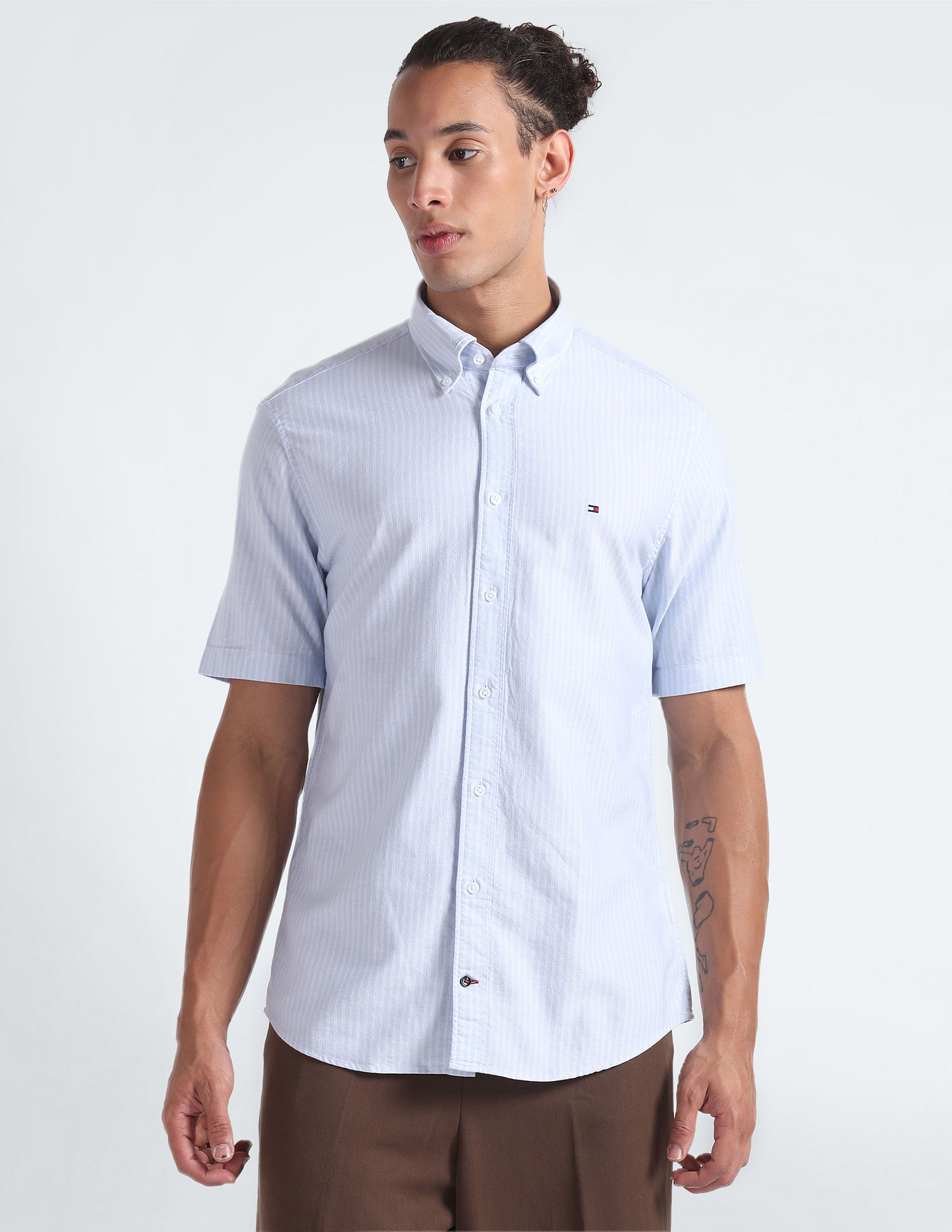 Tommy Hilfiger Vertical Stripe Oxford Shirt