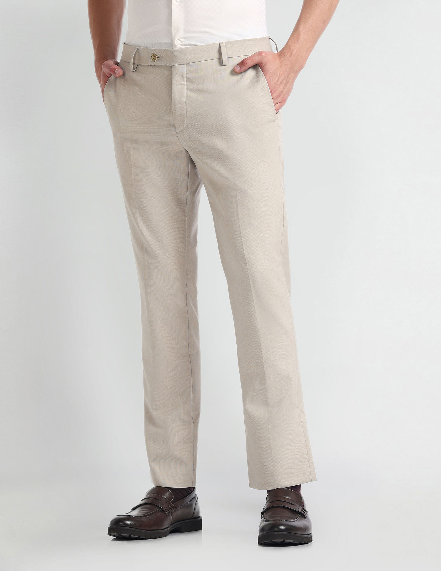 Arrow Slim Fit Smart Flex Trousers