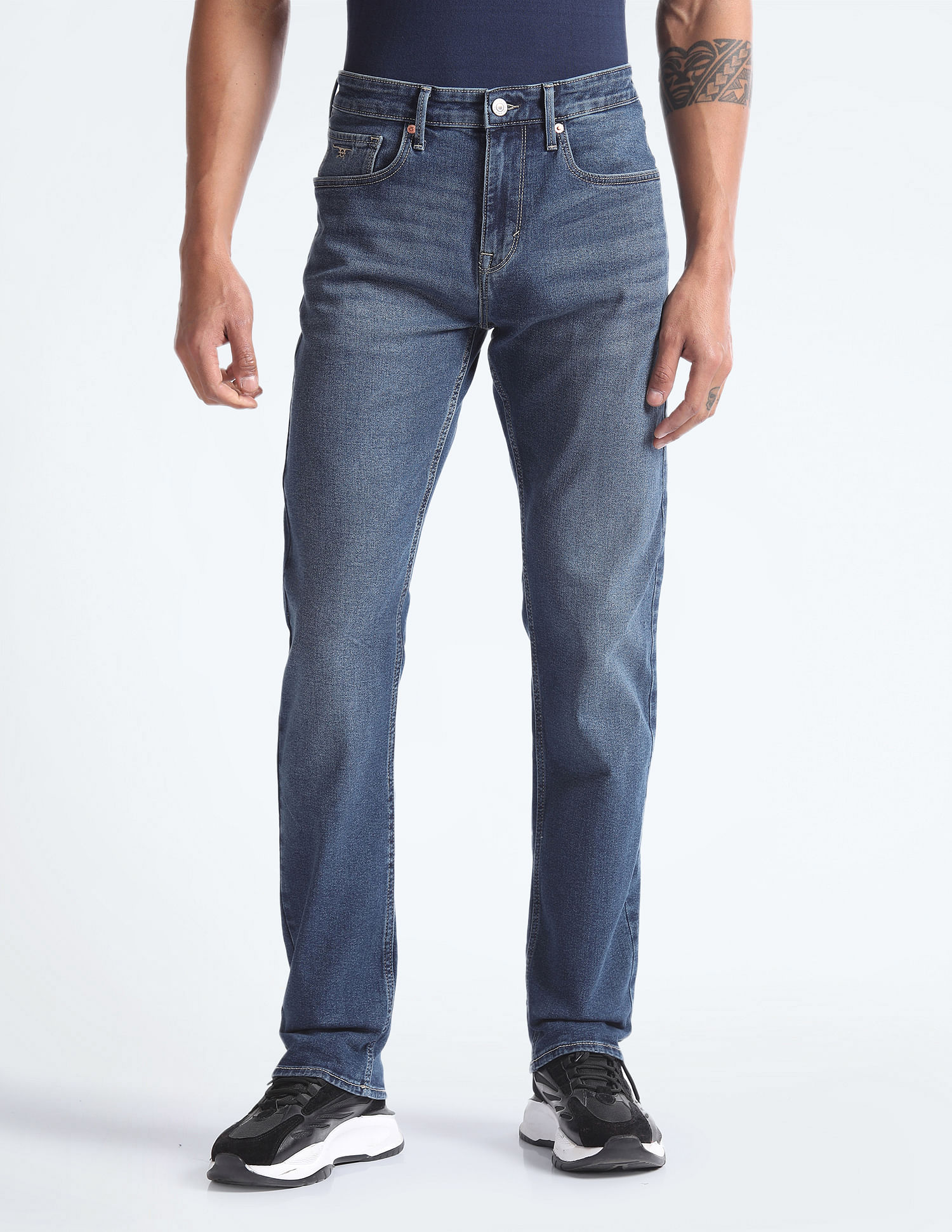 Flying Machine F-Jango Relaxed Straight Fit Jeans