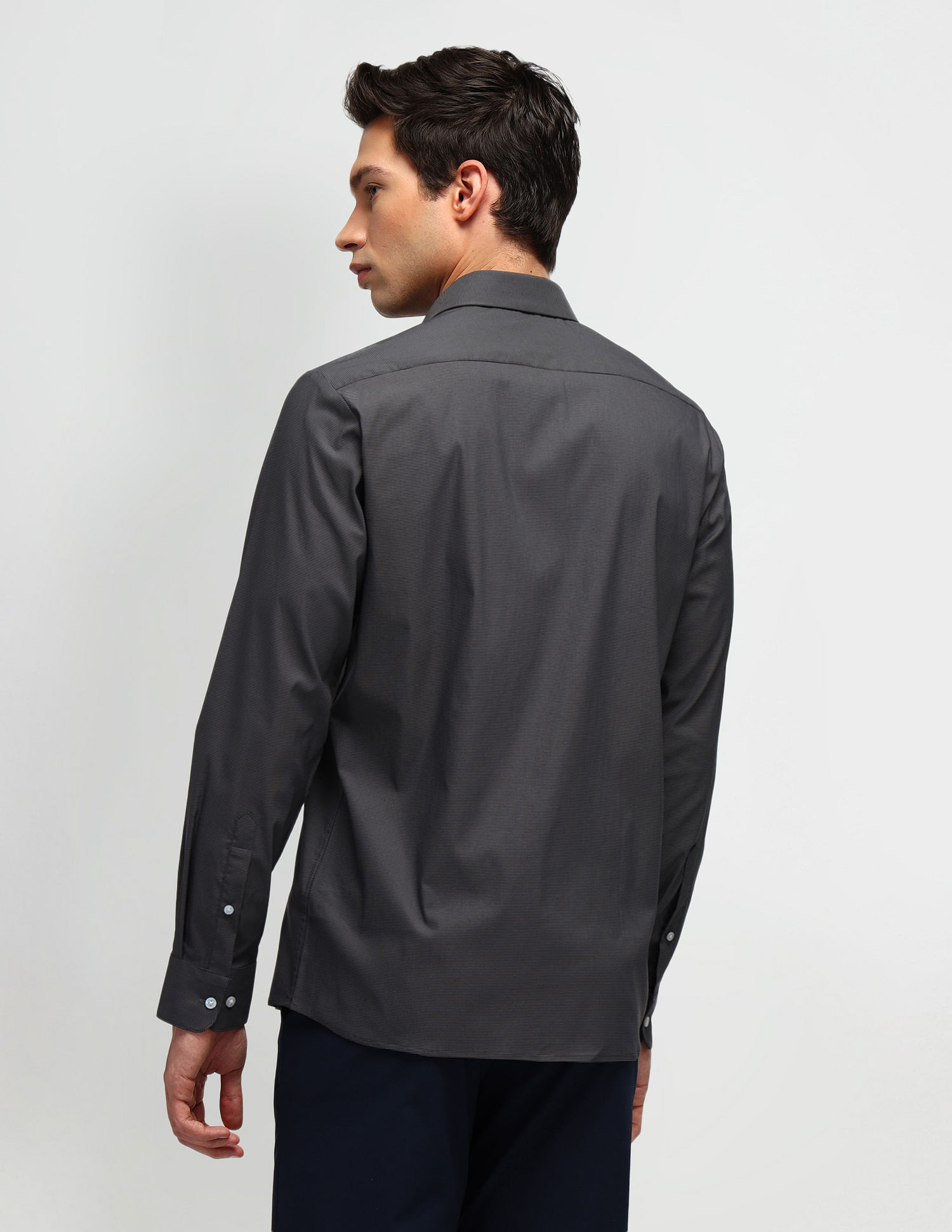 Arrow Slim Fit Dobby Solid Pattern Shirt