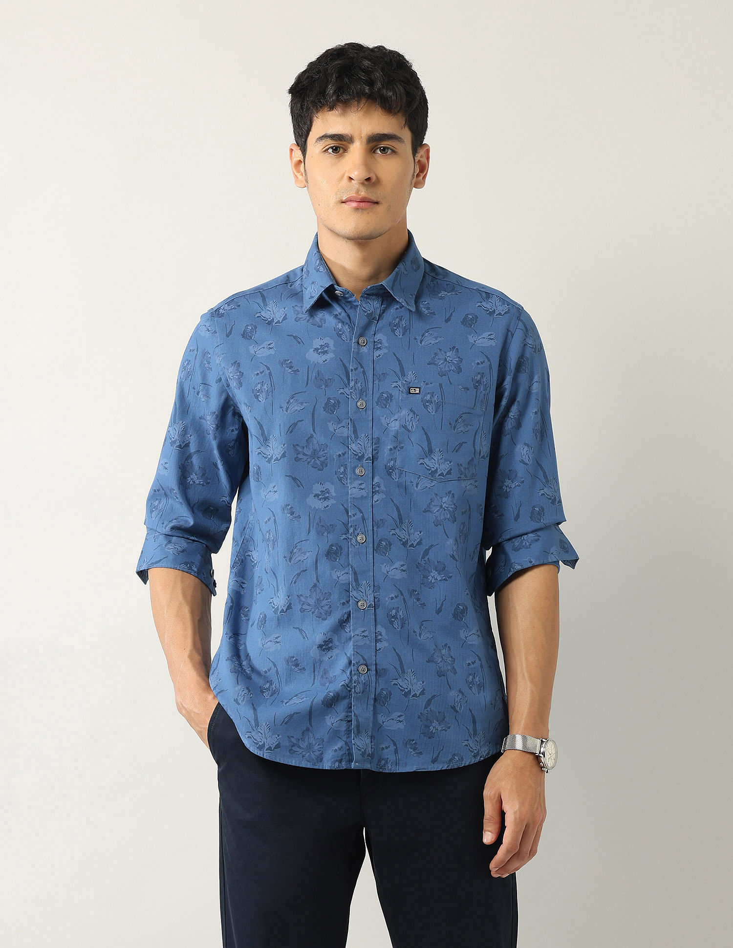 Arrow Sport Floral Printed Slim Fit Shirt