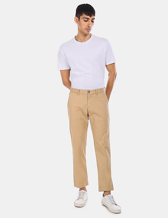 US Polo Association Mens Slim Fit Formal Trousers UFTR0285Black42W x  35L  Amazonin Fashion