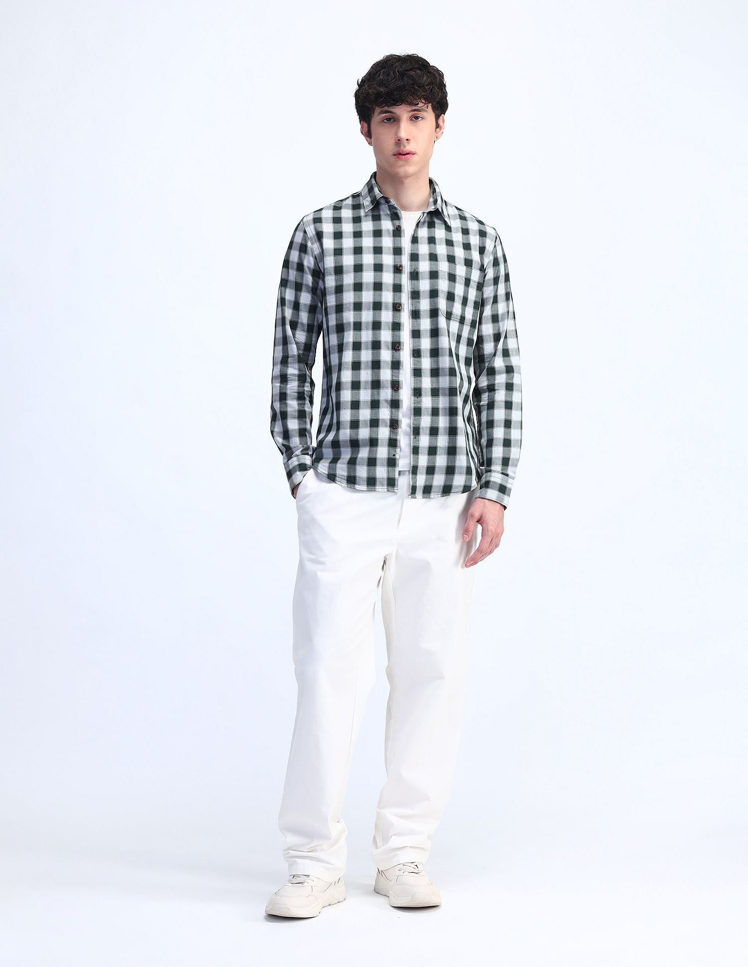 Flying Machine Slim Fit Checked Shirt