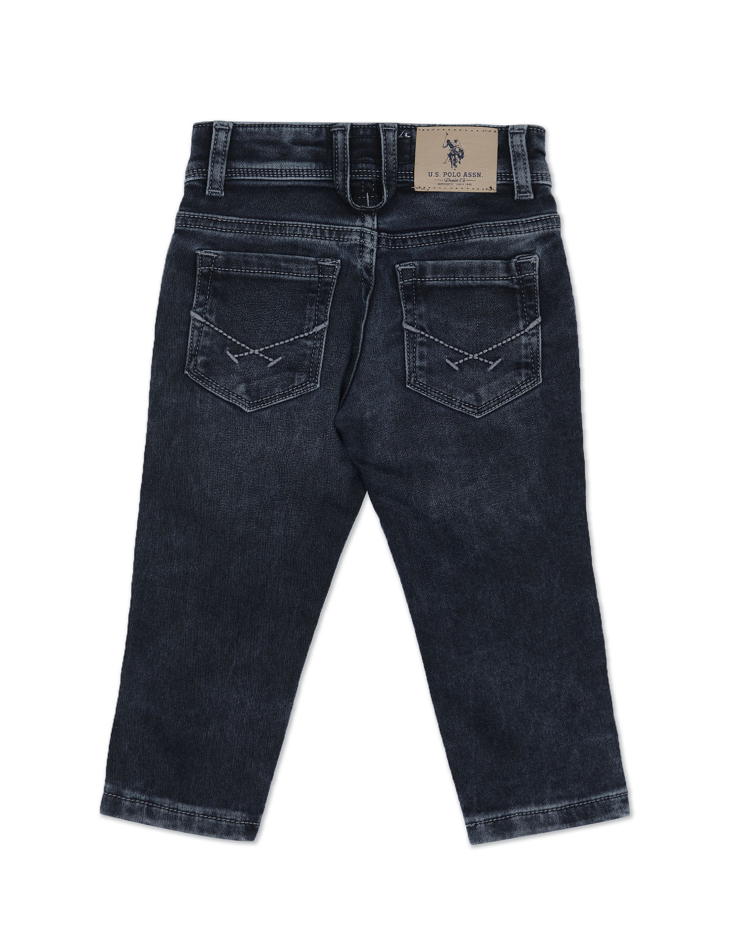 U.S. Polo Assn. Kids Brandon Slim Fit Mid Rise Jeans