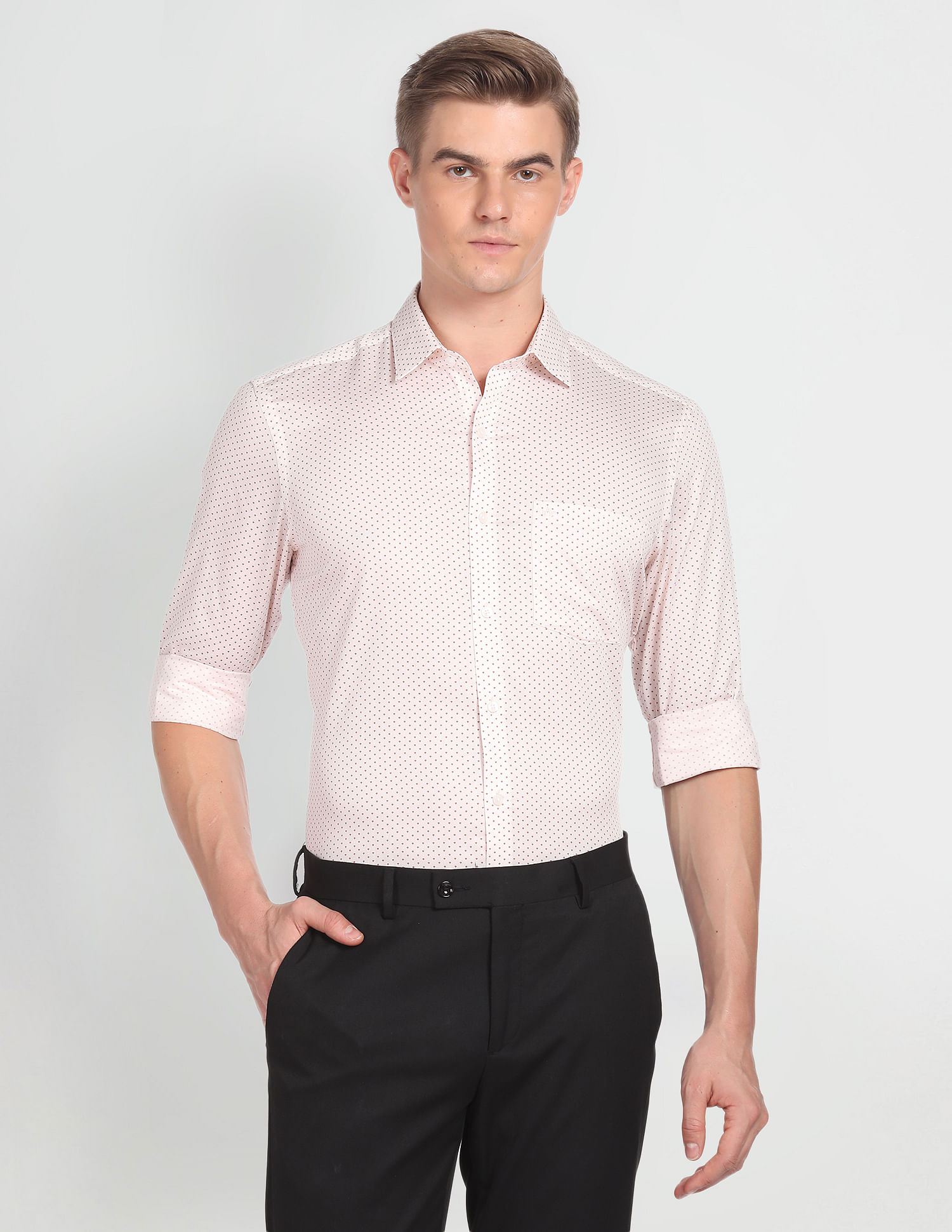 Arrow Classic Fit Geometric Print Shirt