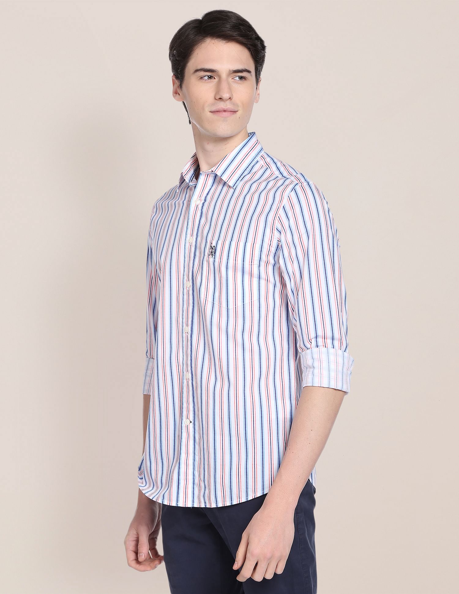U.S. Polo Assn. Vertical Stripe Casual Shirt