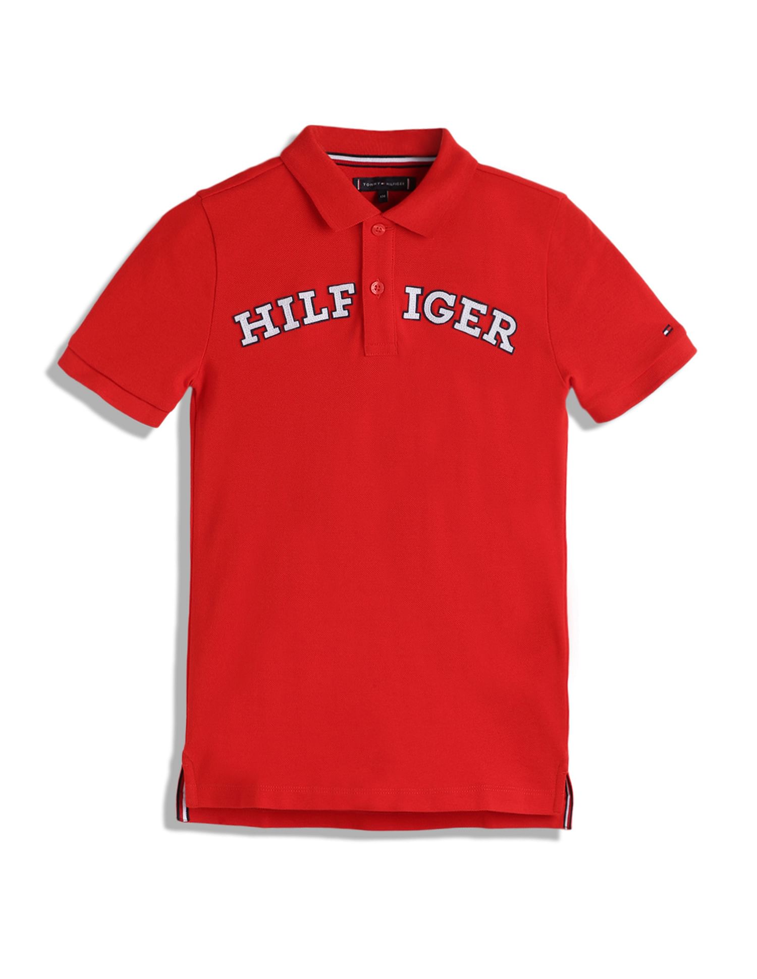 Tommy Hilfiger Kids Boys Appliqued Logo Polo Shirt
