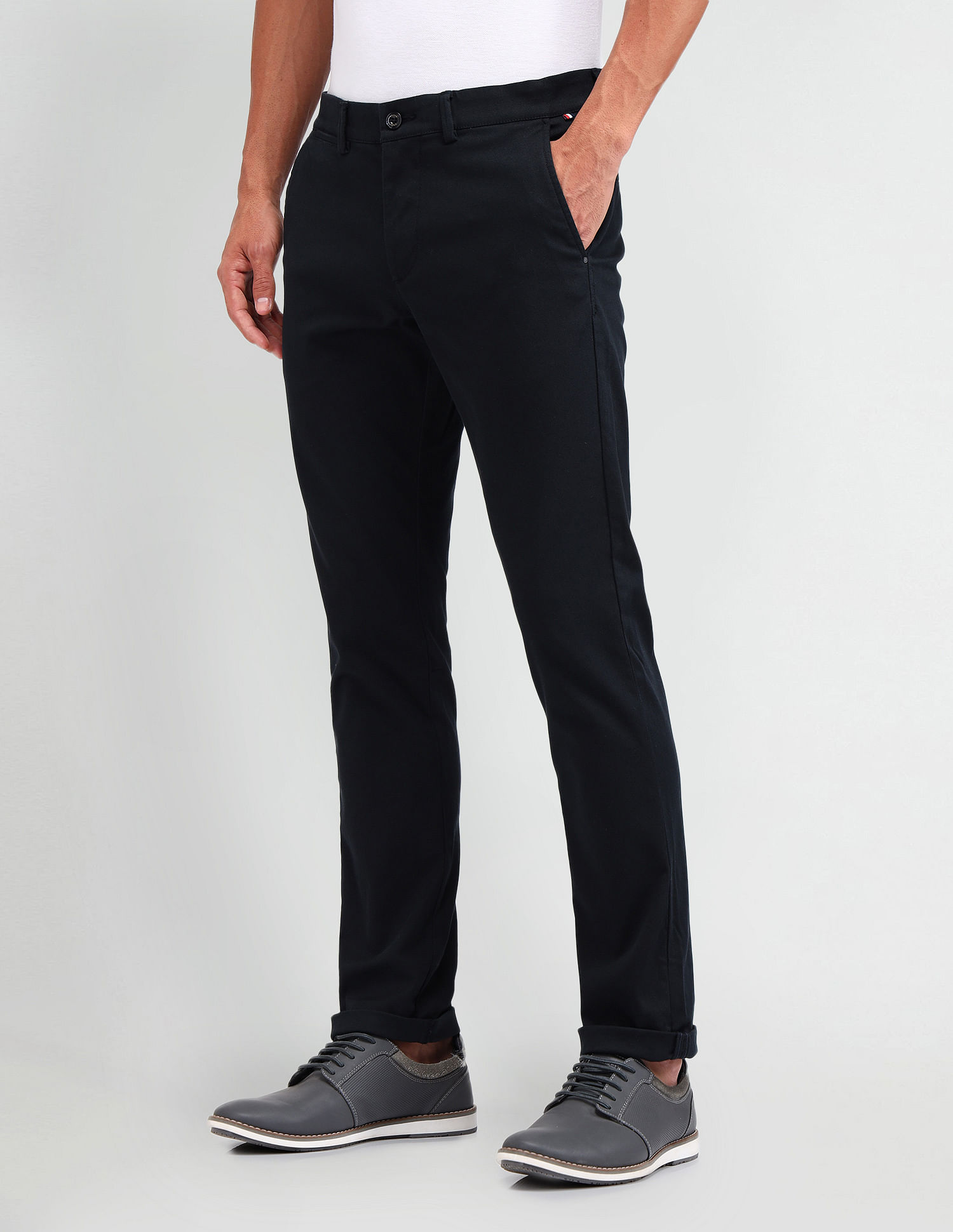 Arrow Sport Slim Fit Twill Trousers