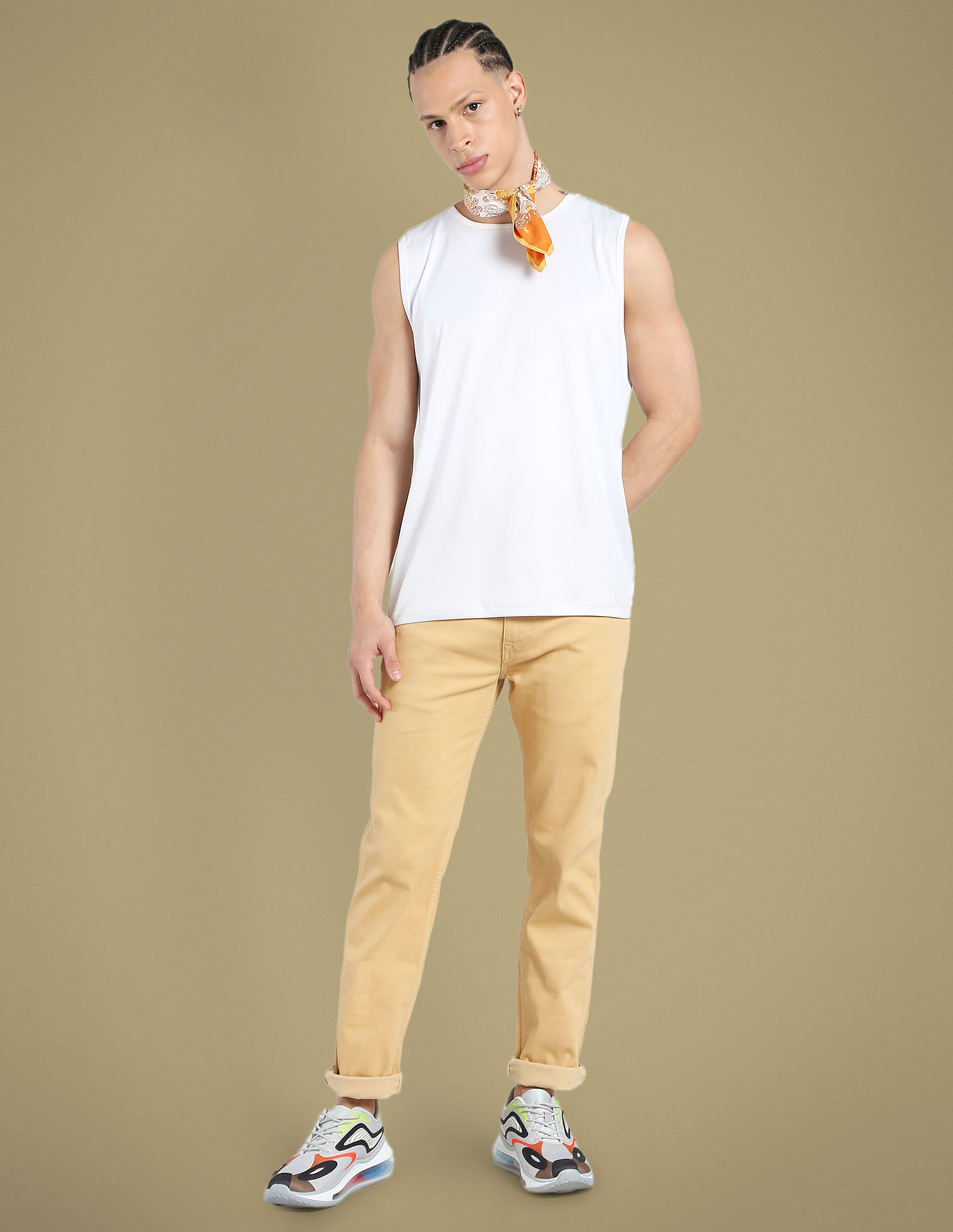 Flying Machine Freddie Straight Fit Twill Coloured Jeans