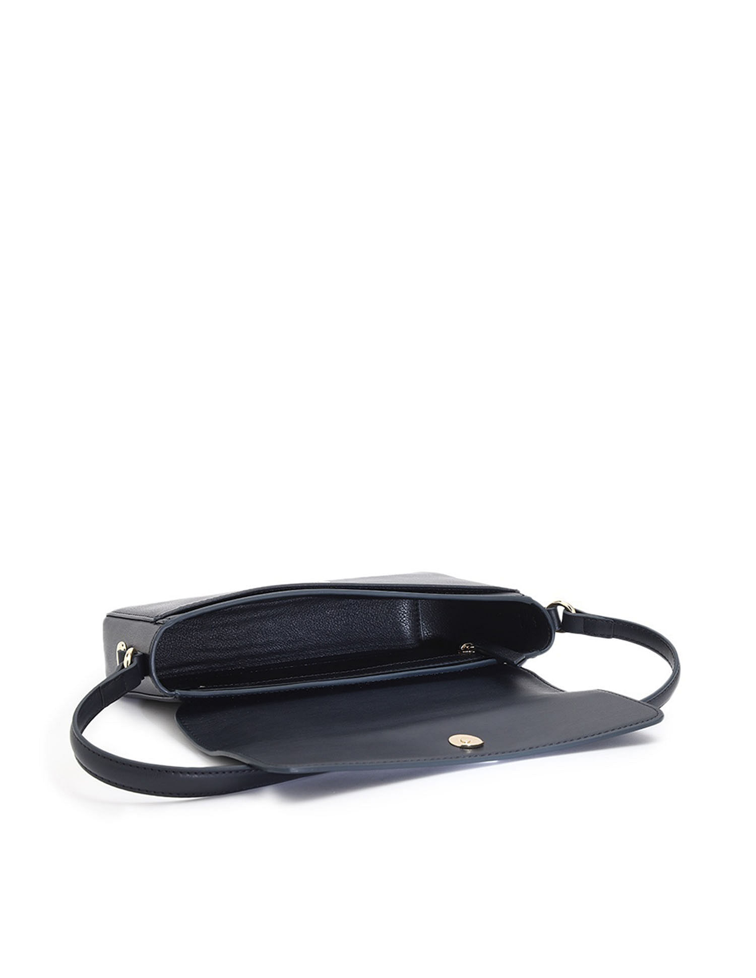 Tommy Hilfiger Solid Black PU Bag