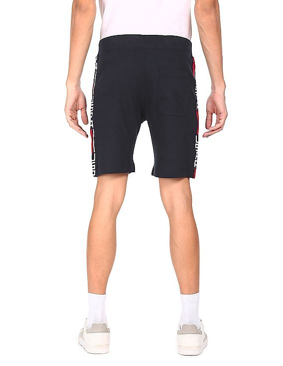 U.S. Polo Assn. Denim Co. Elasticized Waist Brand Tape Shorts