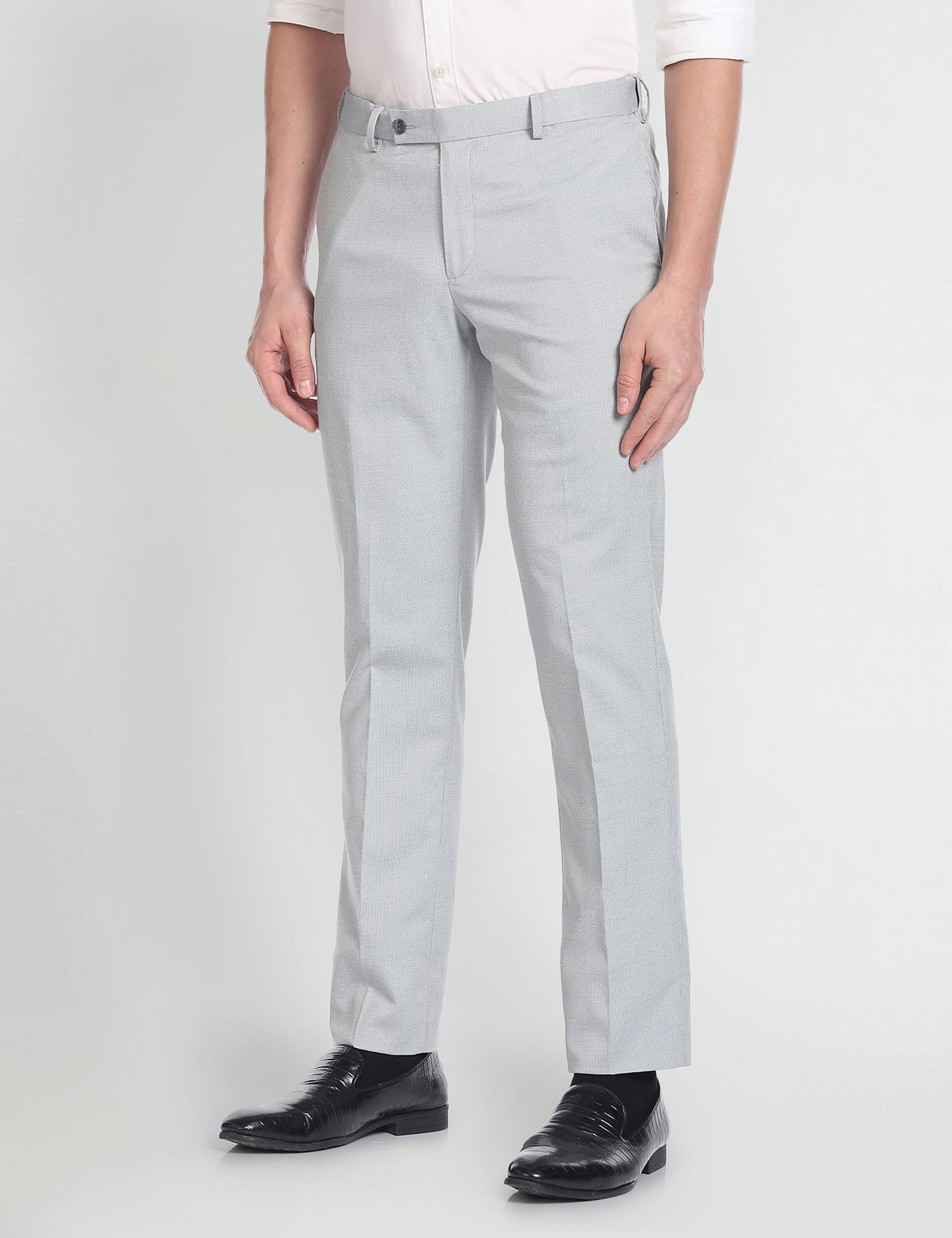 Arrow Patterned Dobby Autoflex Trousers
