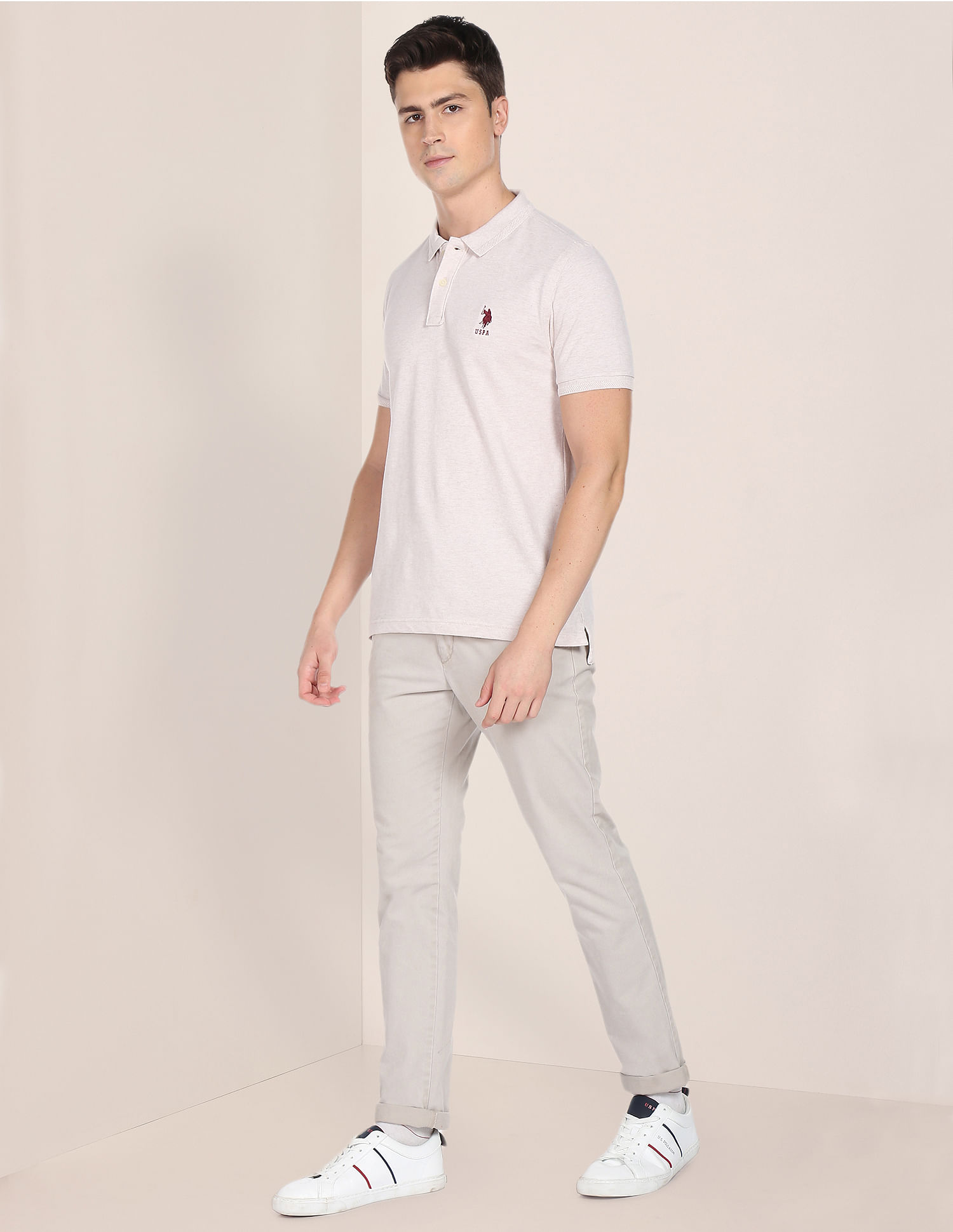 U.S. Polo Assn. Solid Cotton Polo Shirt