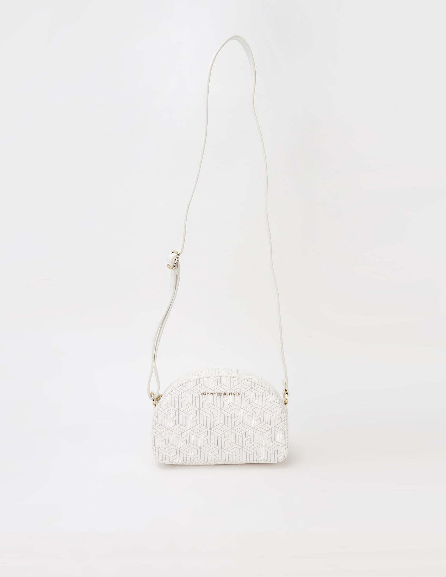 Tommy Hilfiger Logo Beige Pu Sling Bag