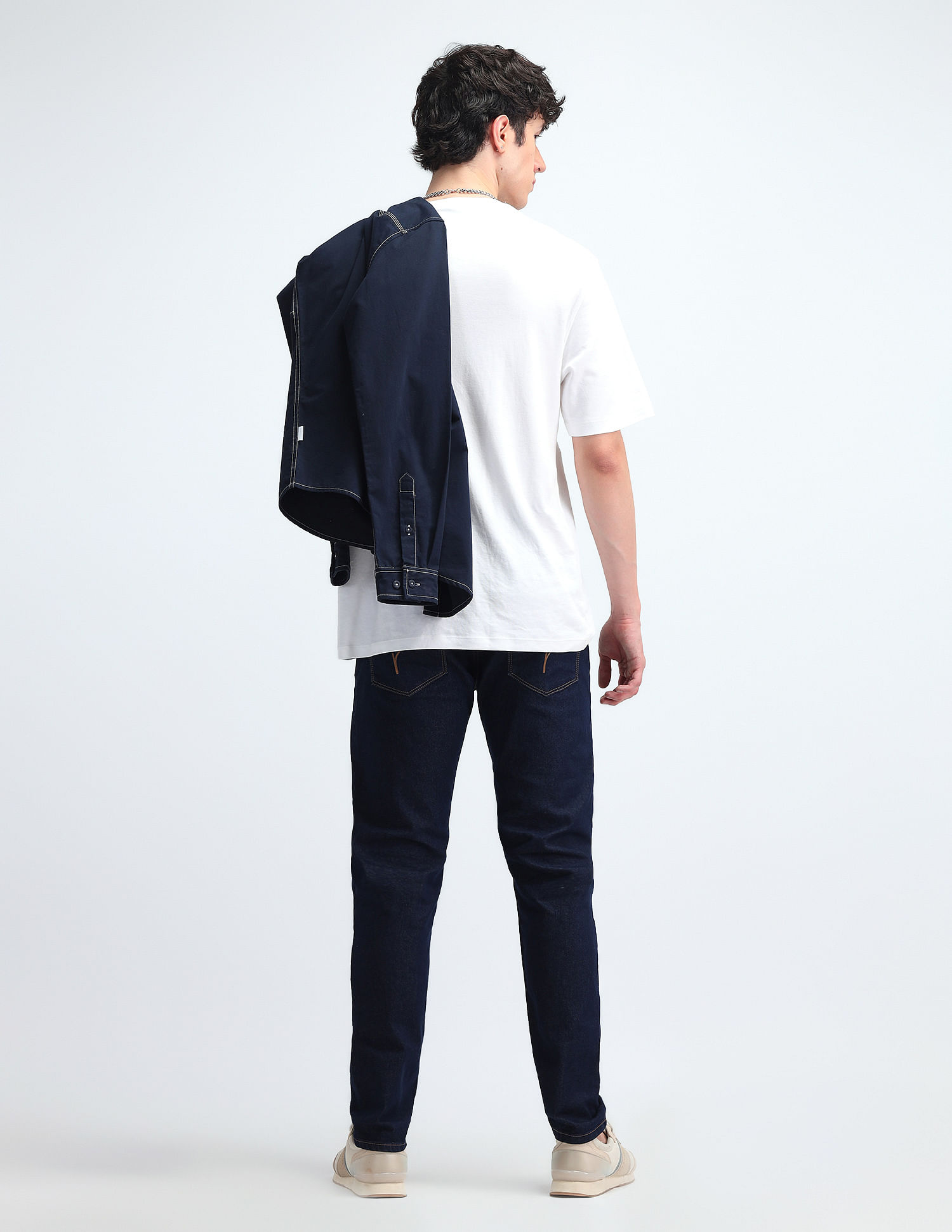 Flying Machine Slash Slim Tapered Fit Jeans
