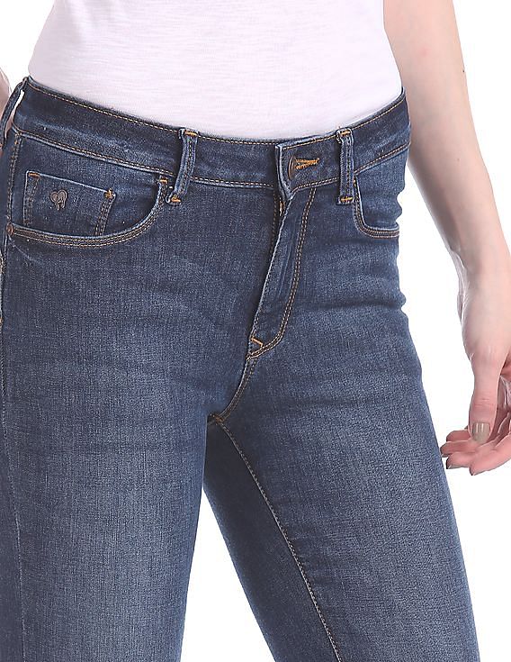Flying Machine Women Push Up Super Skinny Fit Jeans