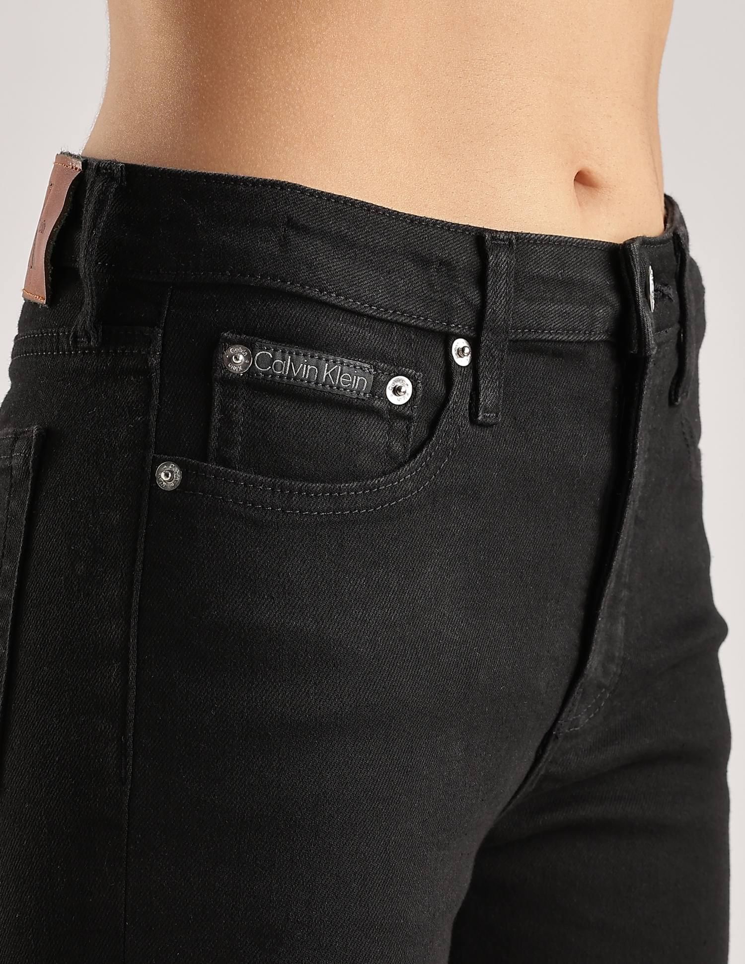 Calvin Klein Cotton Skiiny-Fit Mid Rise Jeans