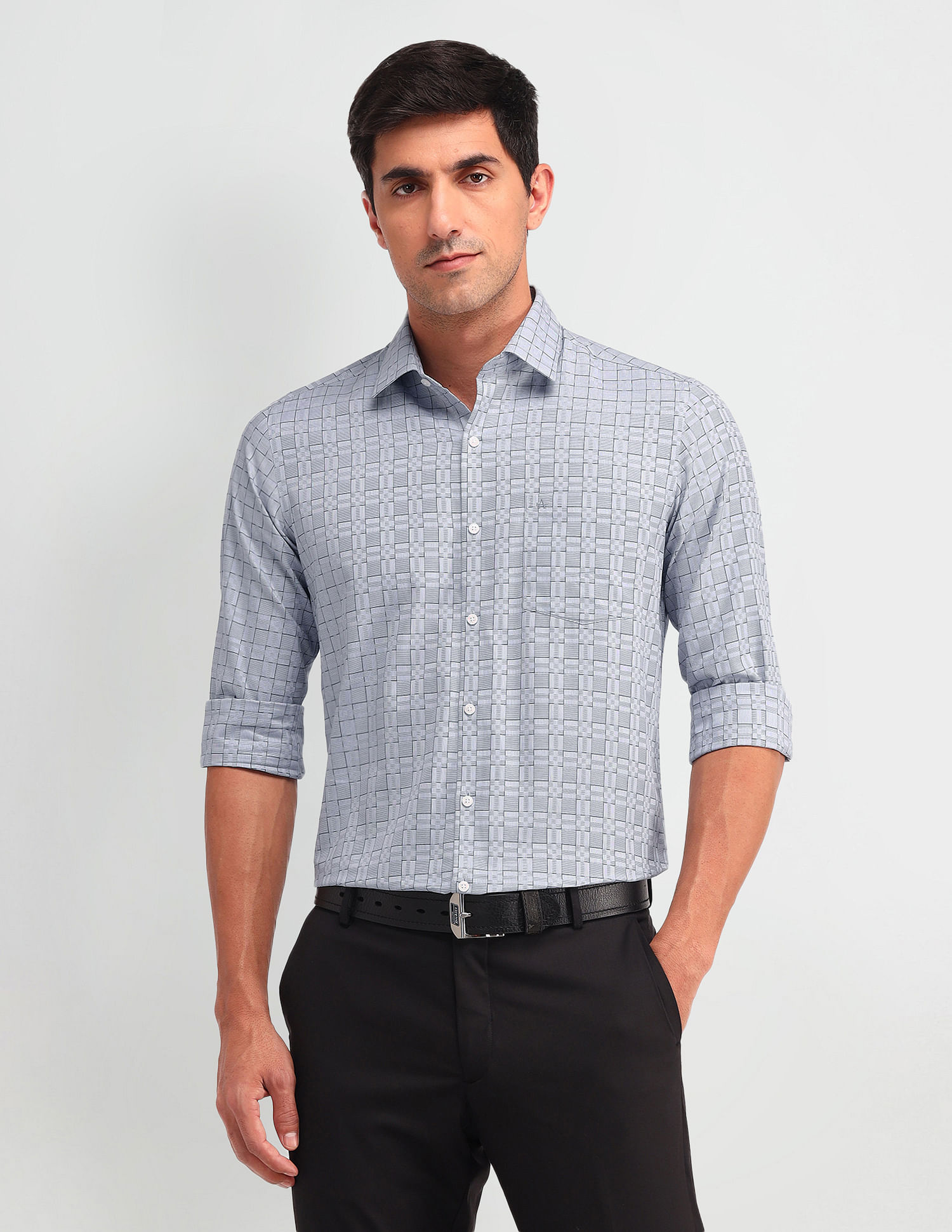 Arrow Manhattan Slim Fit Checked Shirt