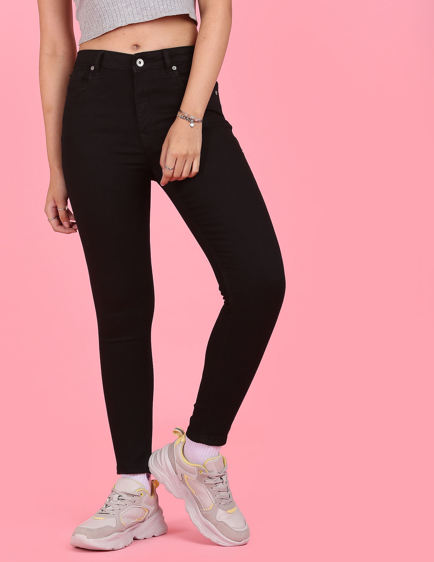 High-Waisted Skinny Jeans Black 1 at  Women's Jeans store