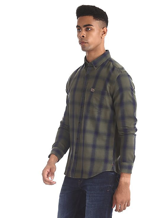 U.S. Polo Assn. Denim Co. Button Down Collar Check Shirt