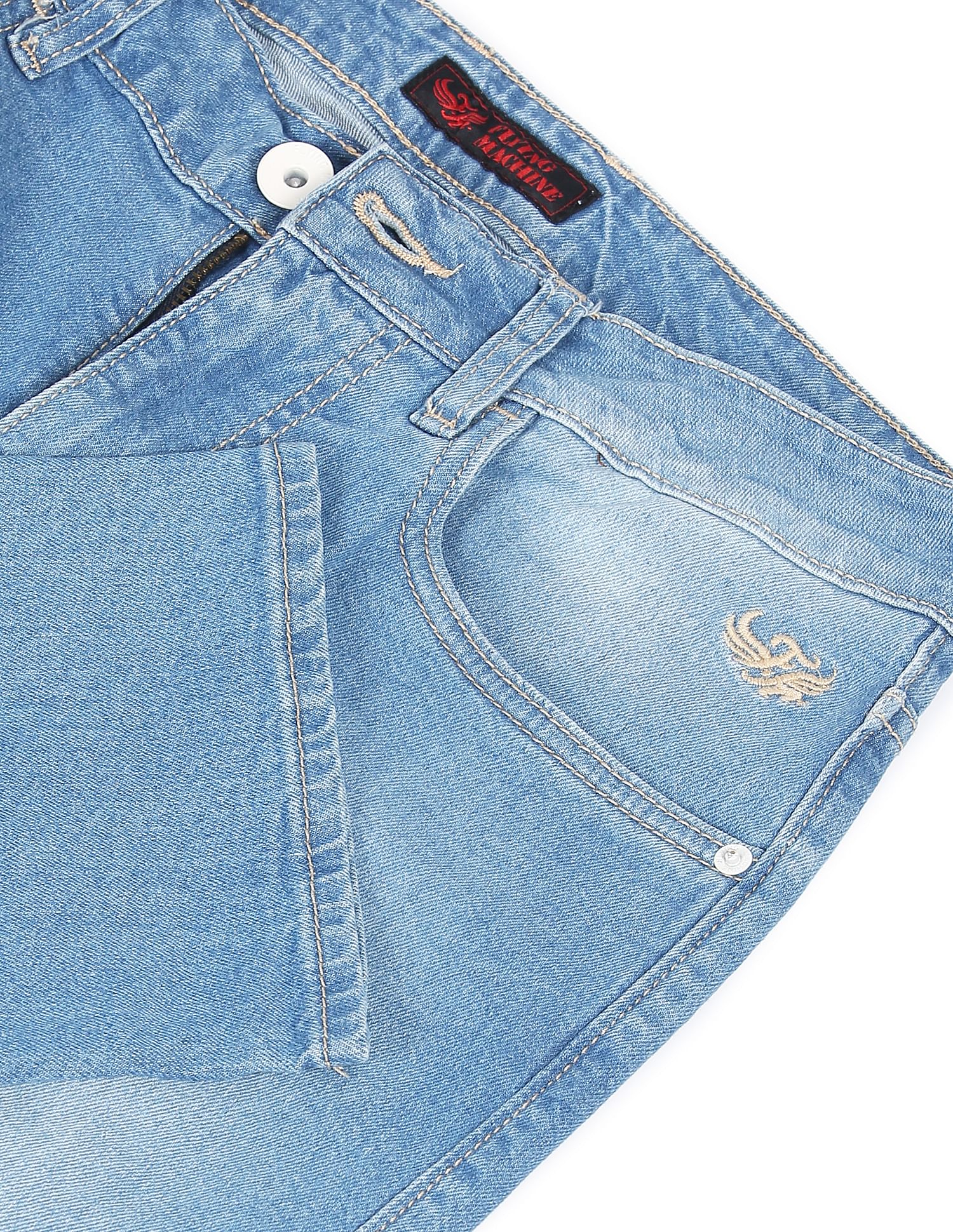 Flying Machine Michael Slim Tapered Fit Mid Rise Jeans