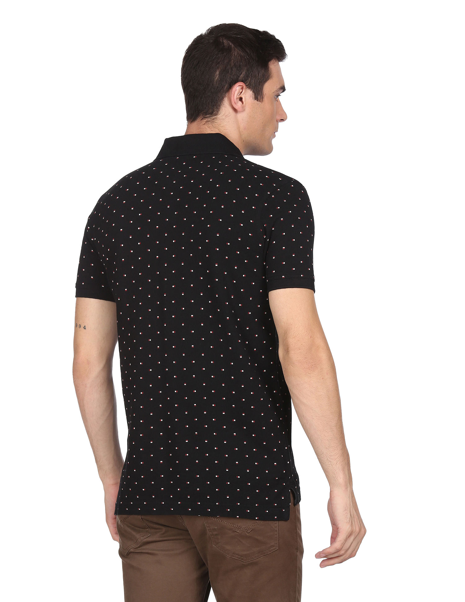 Arrow Sports Patch Pocket Compact Cotton Polo Shirt