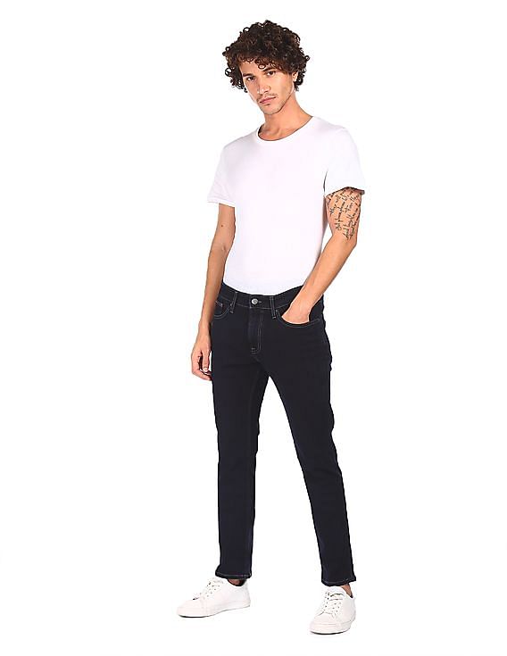 Vær modløs galop forslag Buy Tommy Hilfiger Men Dark Blue Mid Rise Scanton Slim Fit Jeans - NNNOW.com