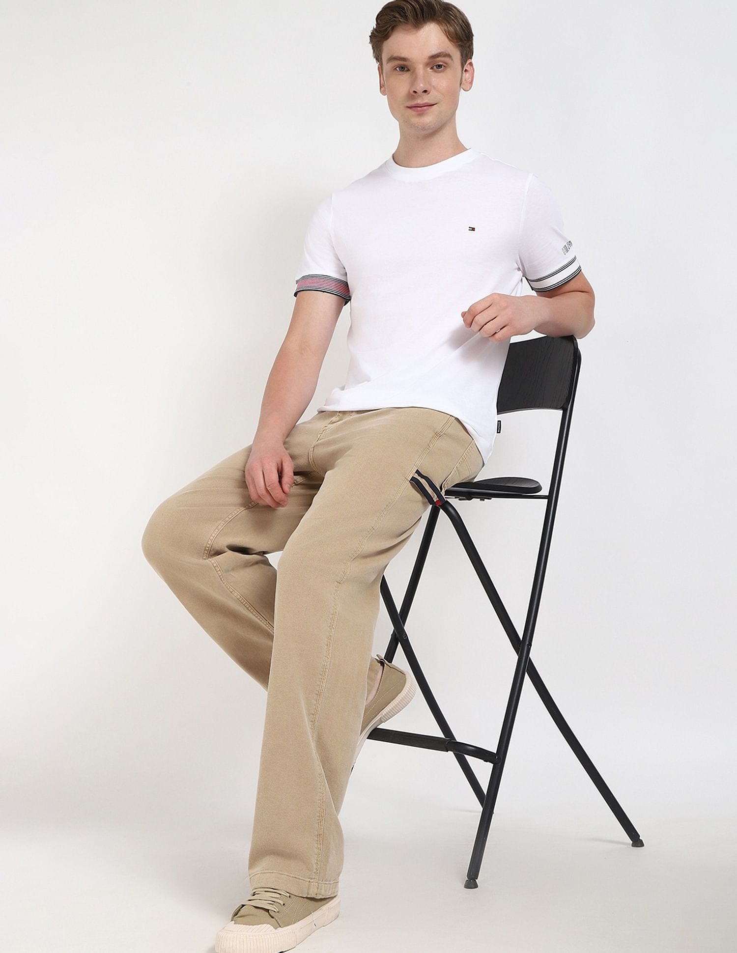 Tommy Hilfiger Solid Regular-Fit Cotton T-Shirt