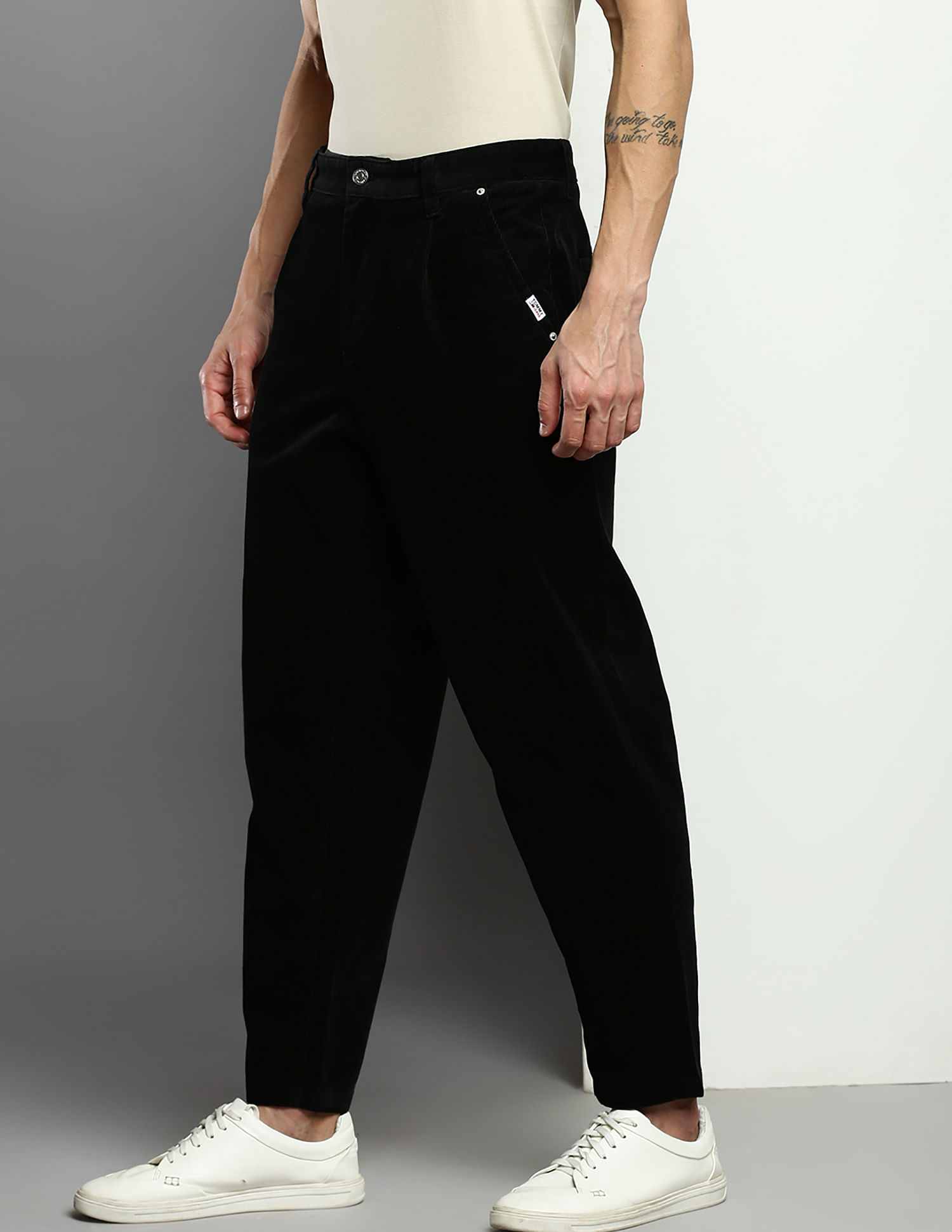 Nike Corduroy Tapered Cropped Trousers in Black for Men  Lyst Australia
